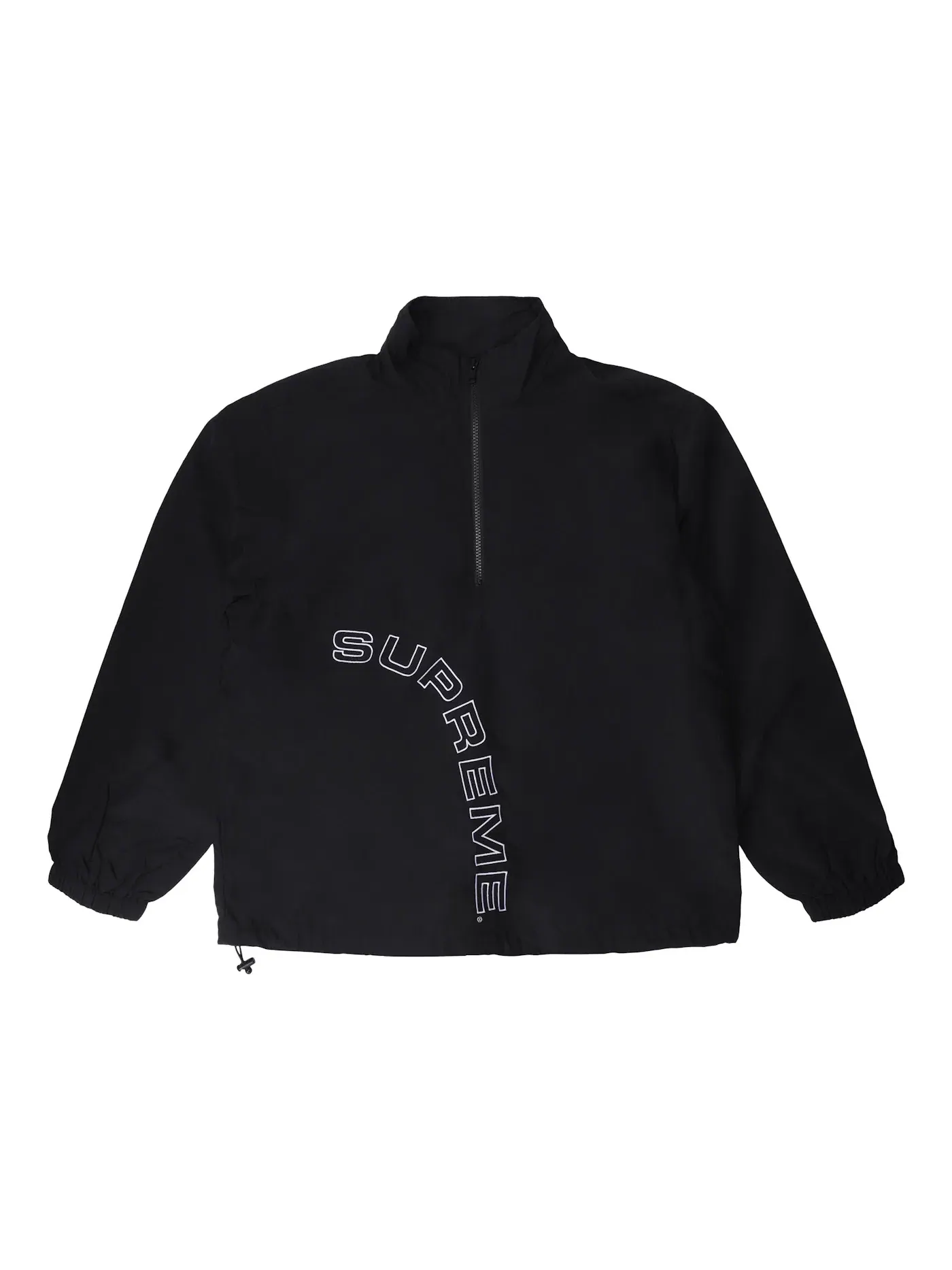 Мужской пуловер с полузамком Supreme Corner Arc Half Zip Pullover — изображение 1 из 1, черный