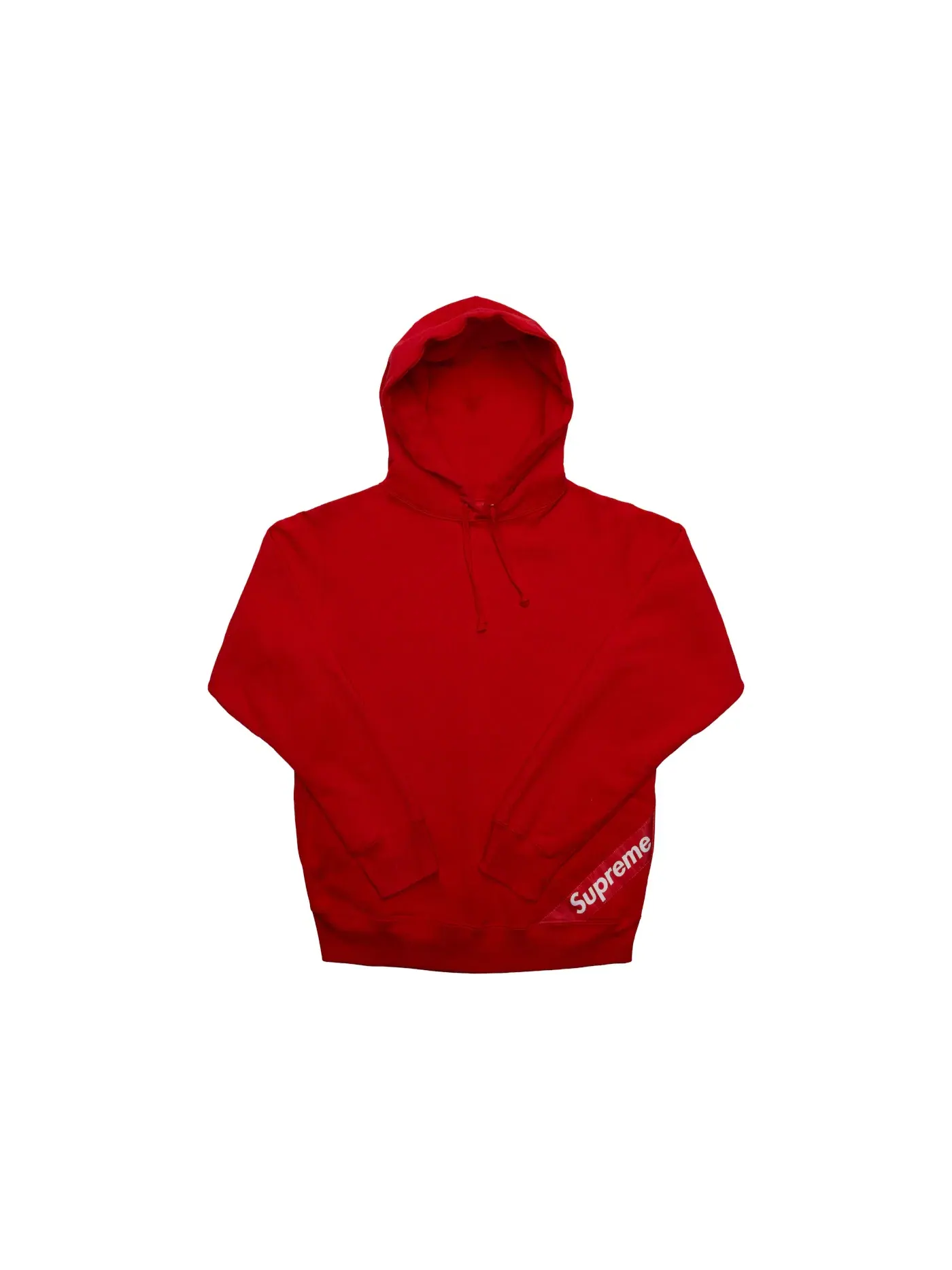 Мужская худи с принтом Supreme Corner Label Hooded Sweatshirt Supreme — изображение 1 из 1, красный