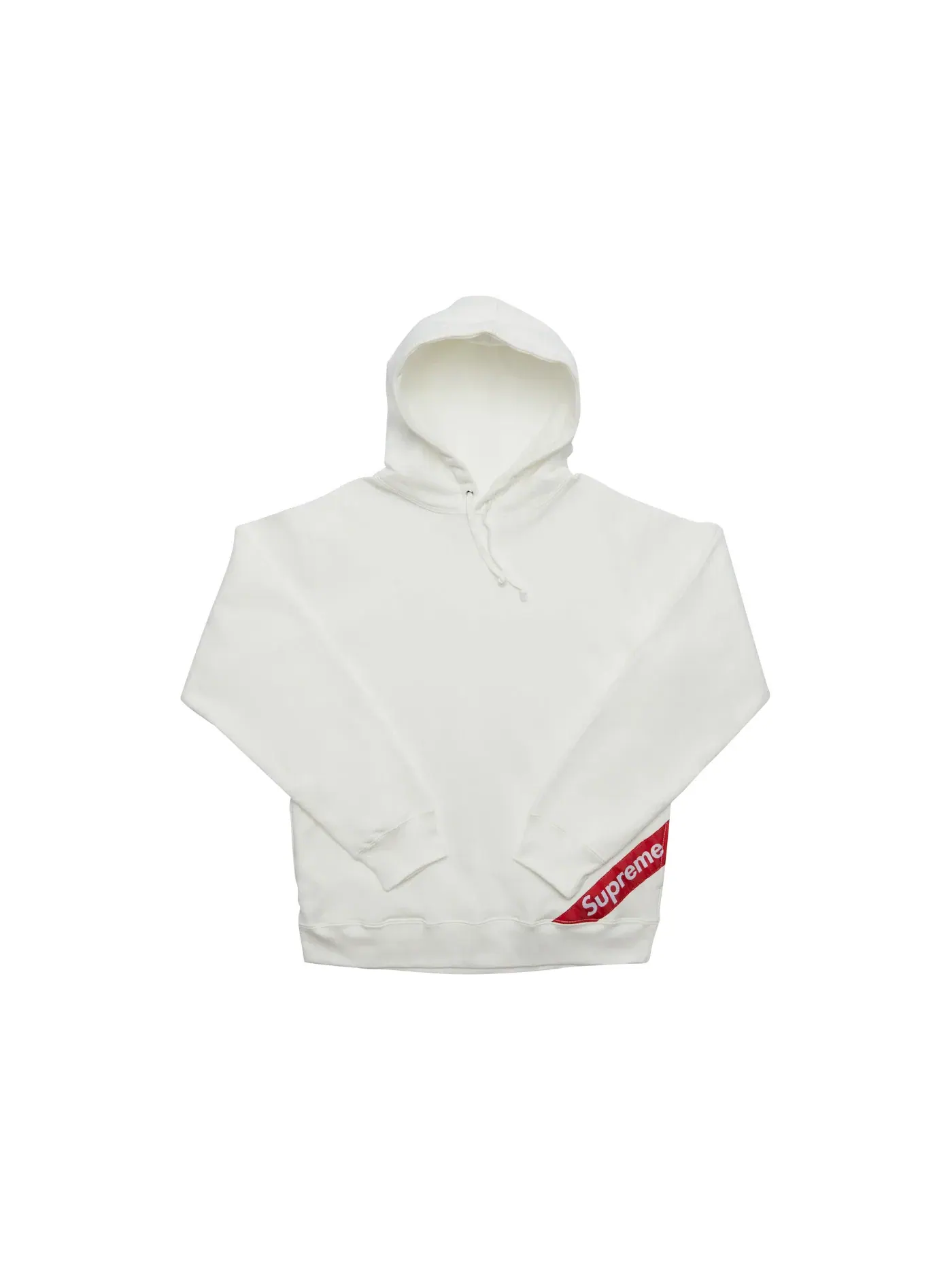 Мужская худи с капюшоном и принтом Corner Label Supreme — изображение 1 из 1, белый