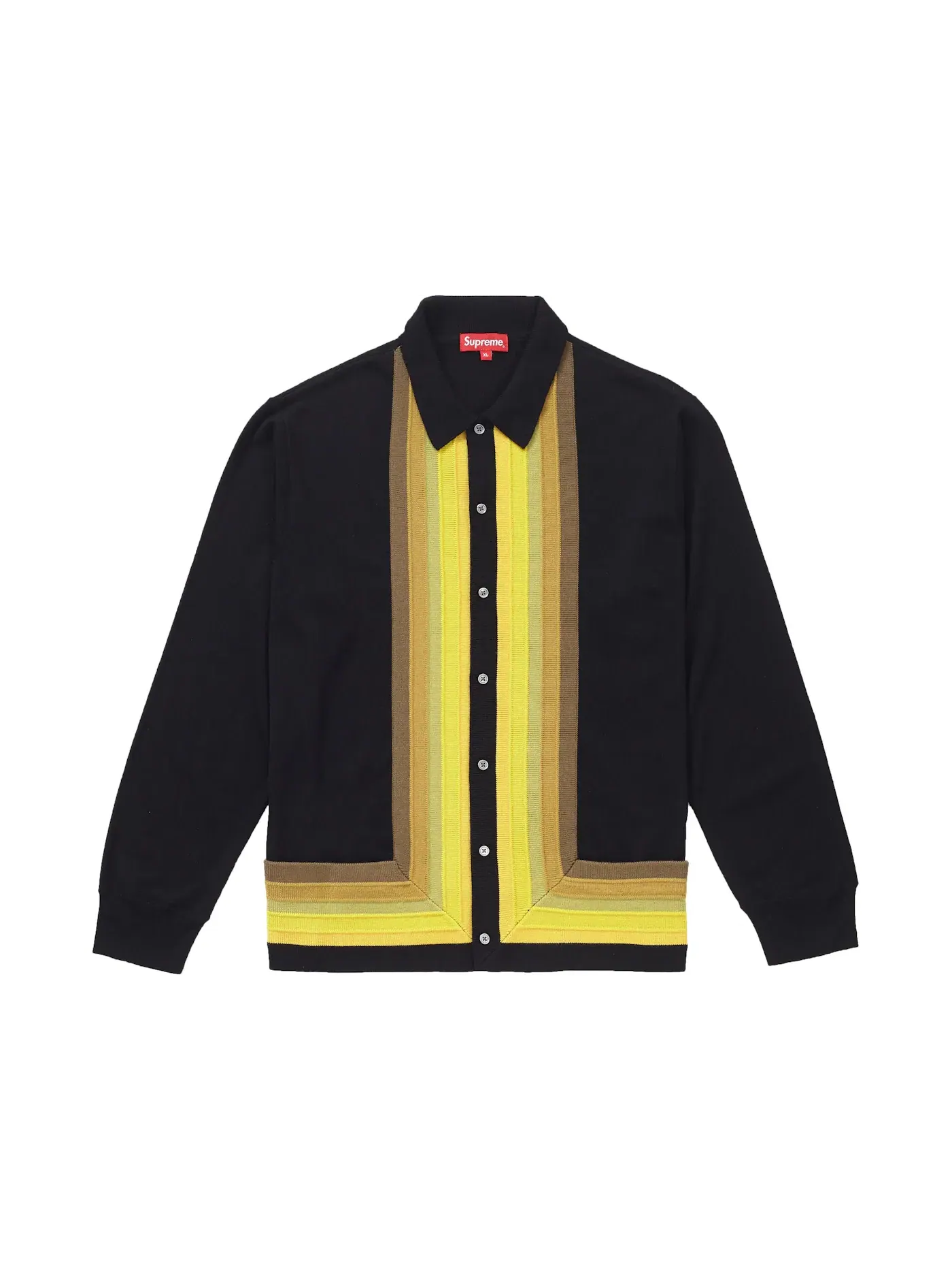 Мужской свитер с полоской Supreme — изображение 1 из 1, черный