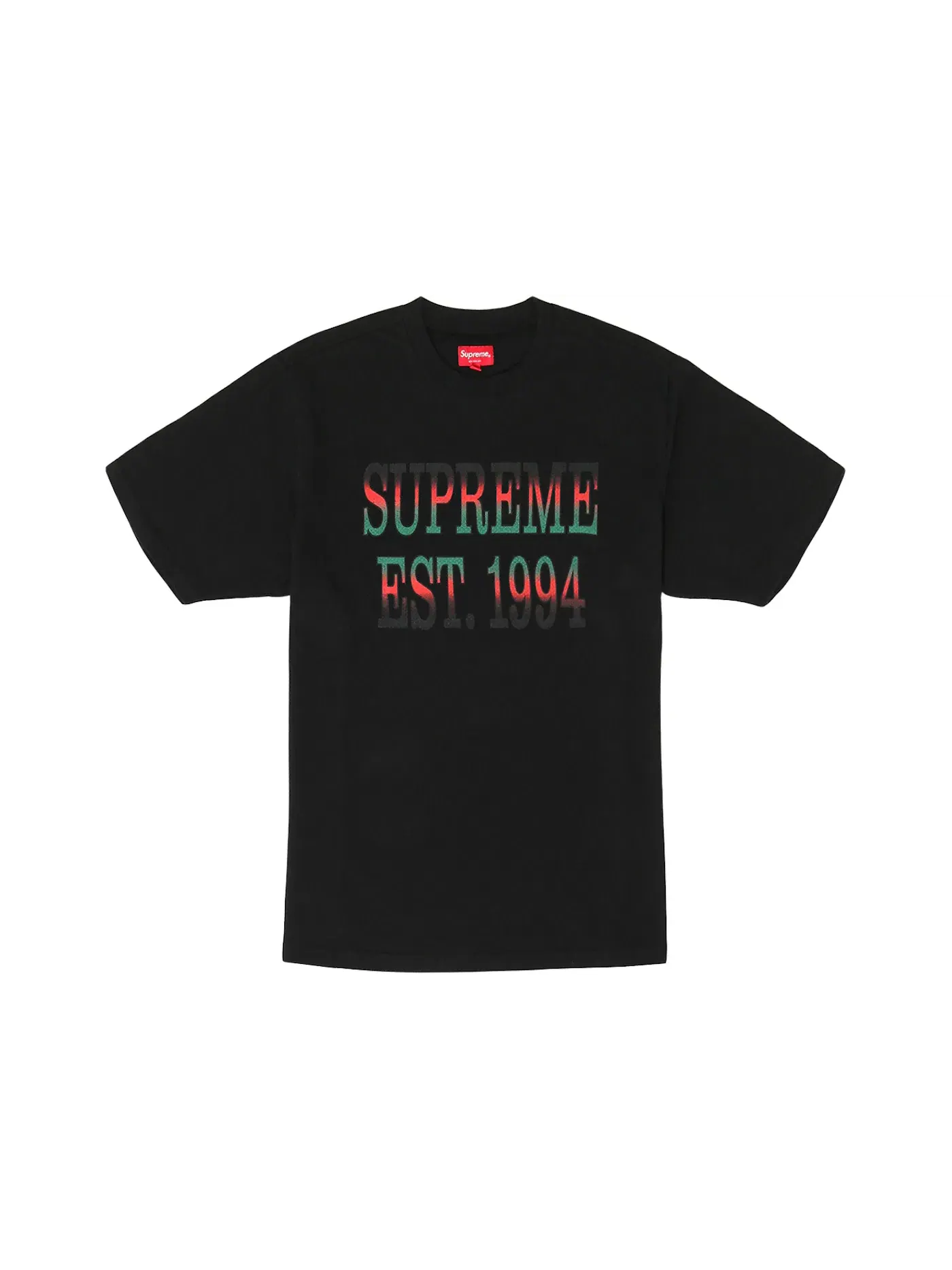 Мужская футболка с градиентным принтом S/S Top Supreme — изображение 1 из 1, черный