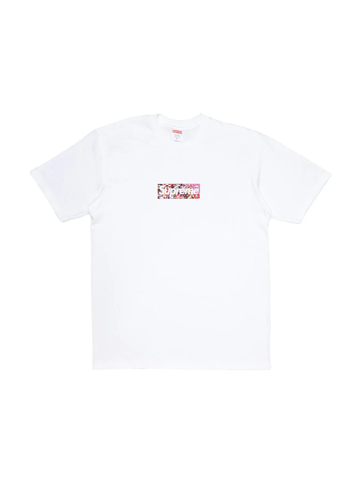Мужская футболка с принтом Supreme Takashi Murakami COVID-19 Relief Box Logo Tee — изображение 1 из 2, белый