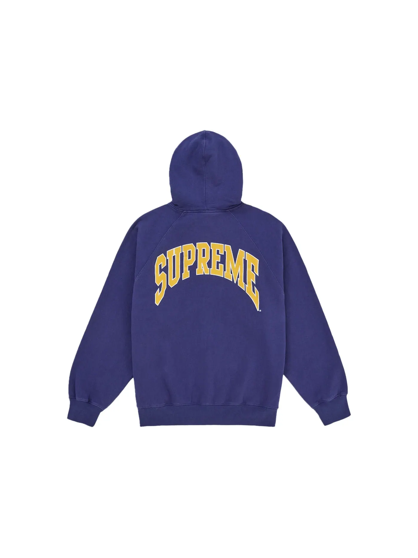 Мужская худи с длинным рукавом Supreme Cracked Raglan Zip Up Hooded Sweatshirt Supreme — изображение 2 из 2, темно-синий
