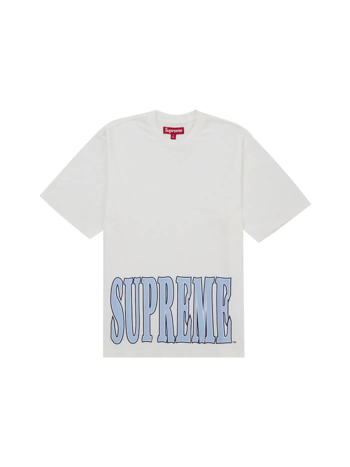 Мужская футболка с принтом Supreme Cracked Stretch S/S Top — изображение 1 из 1, белый