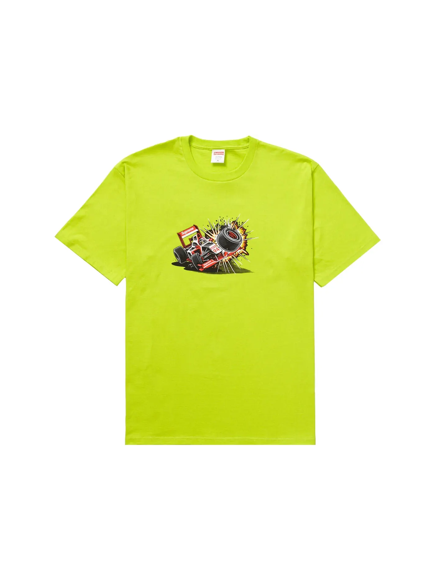 Мужская футболка с принтом Supreme Tee (FW21) — изображение 1 из 1, яркий зеленый