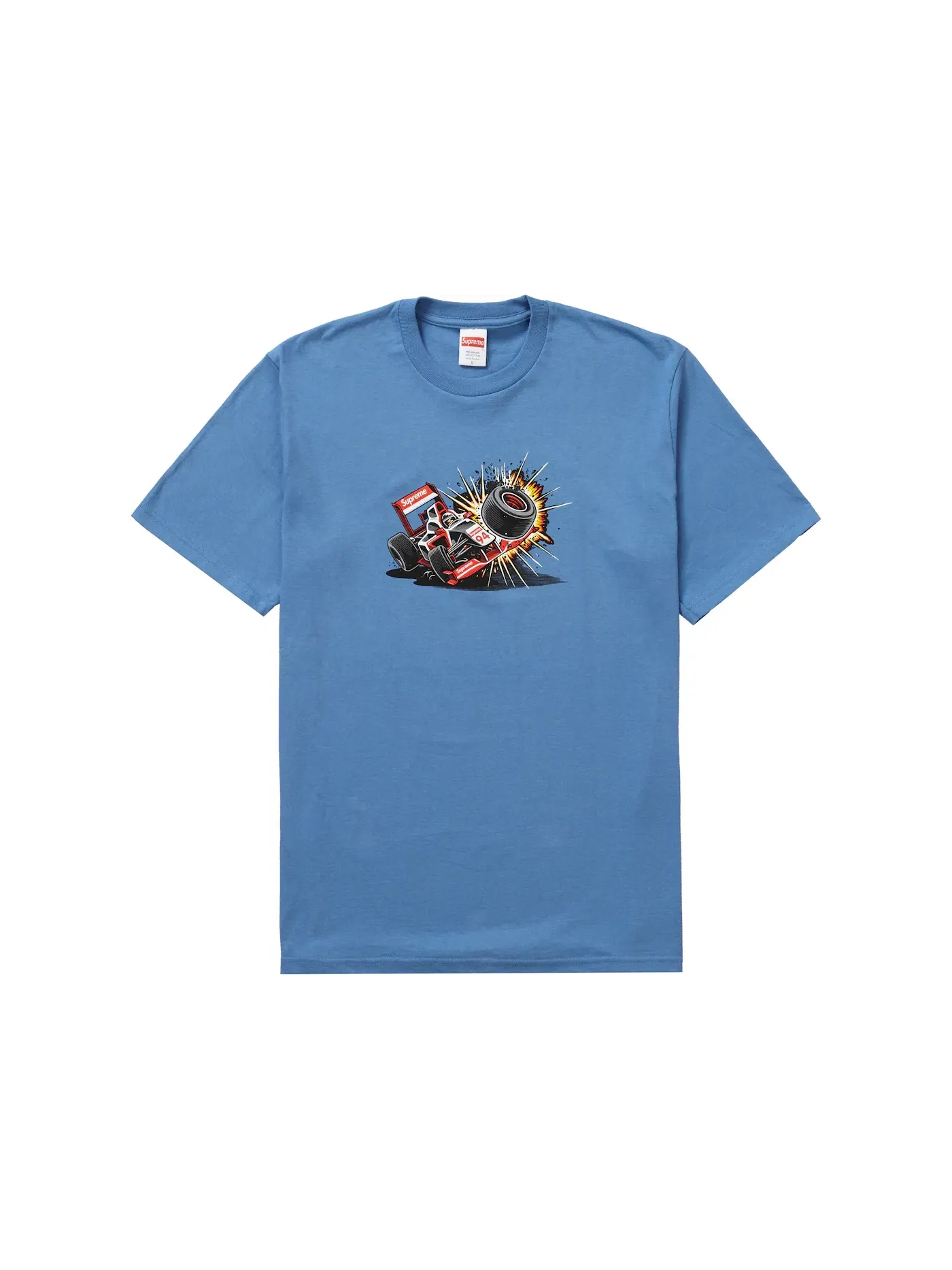 Мужская футболка с принтом Supreme Tee (FW21), Dusty Light Royal — изображение 1 из 1