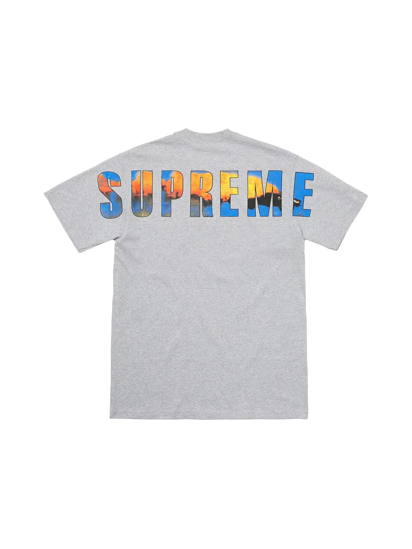 Мужская футболка с принтом Supreme Tee — изображение 1 из 2, серый