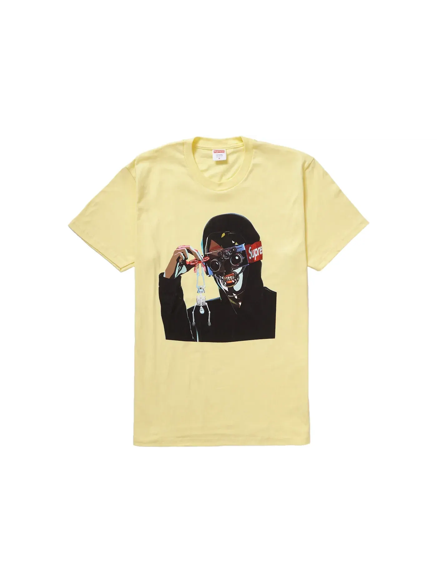 Мужская футболка с принтом Creeper Tee Supreme — изображение 1 из 1, бледный желтый