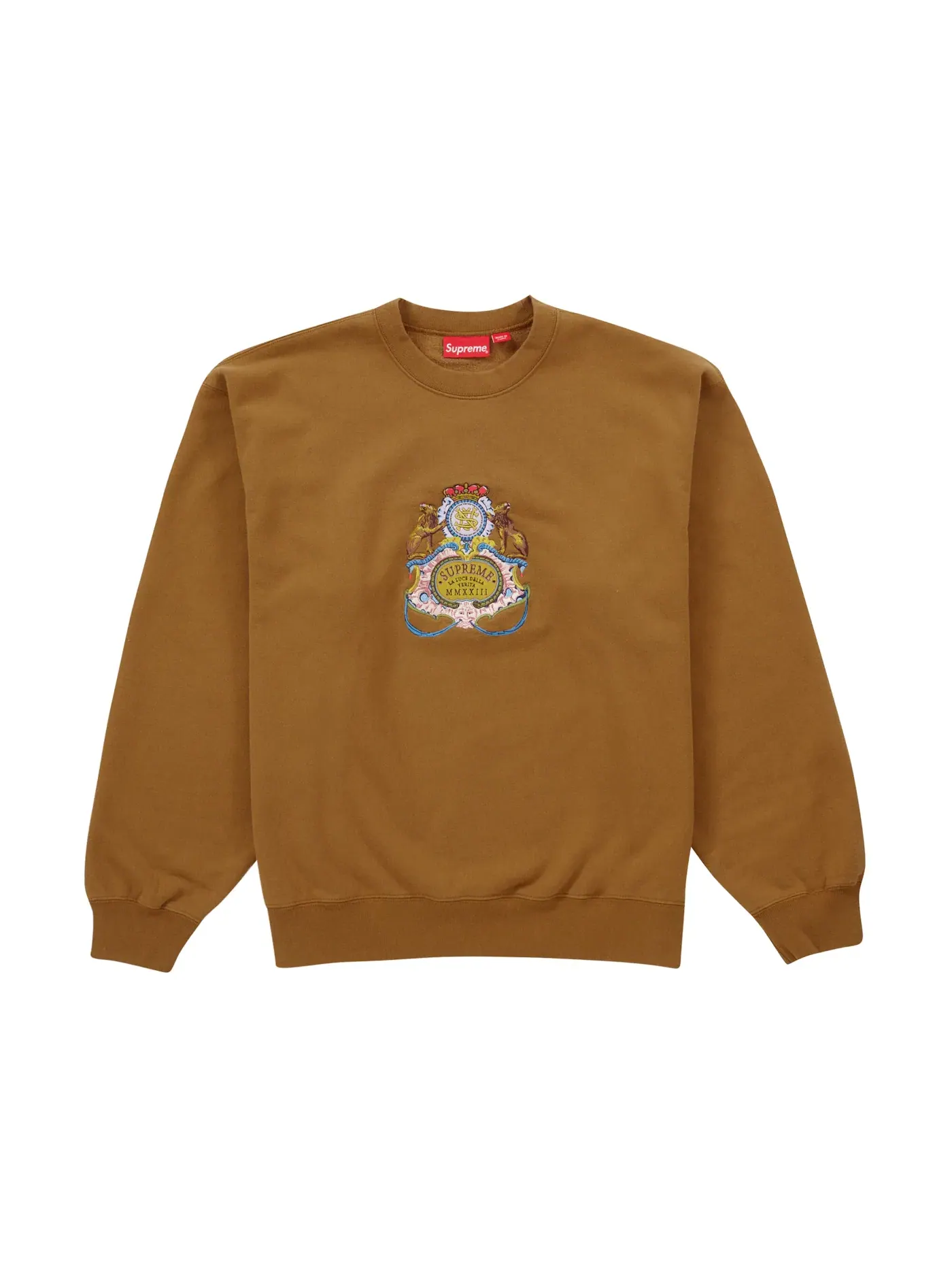 Мужской свитшот Supreme, Dark Mustard — изображение 1 из 1