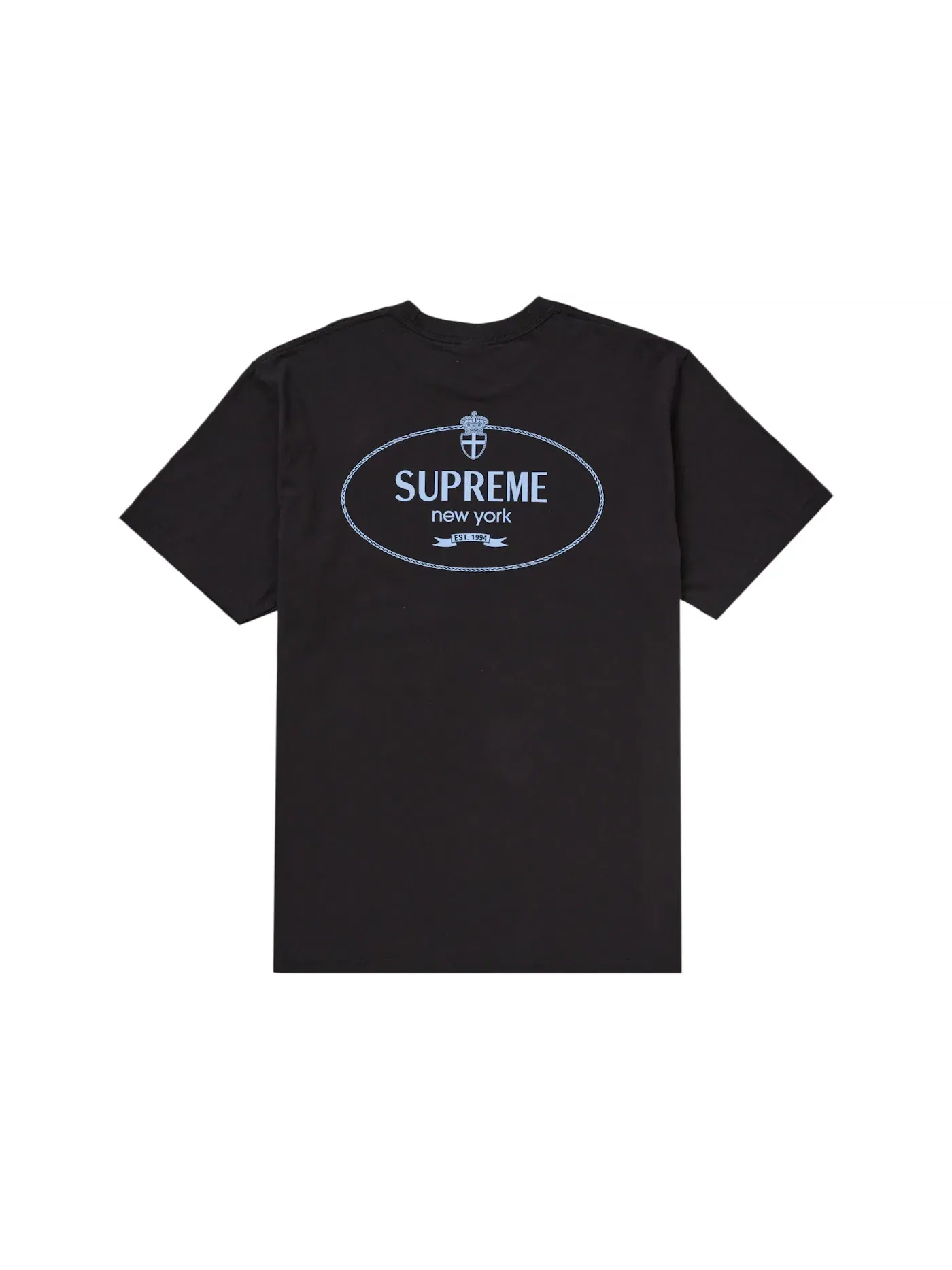 Мужская футболка с принтом Supreme Tee (FW24) — изображение 2 из 2, черный
