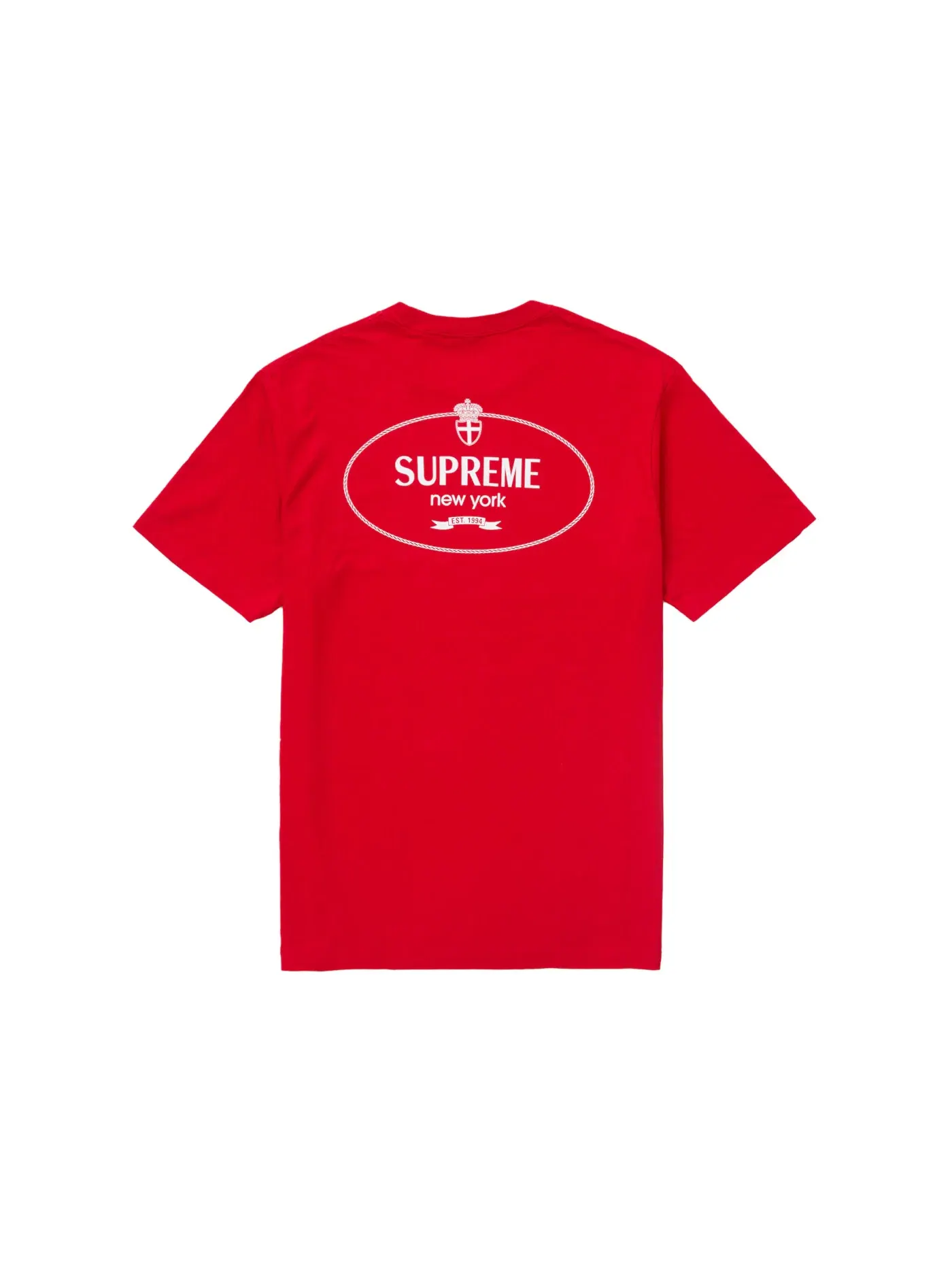 Мужская футболка с принтом Supreme Tee (FW24) — изображение 2 из 2, красный