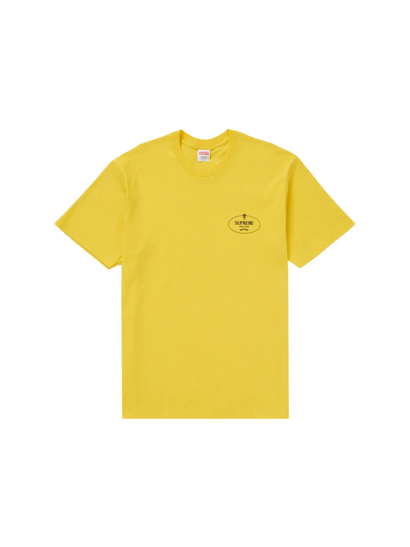 Мужская футболка с принтом Supreme Tee (FW24) — изображение 1 из 2, желтый