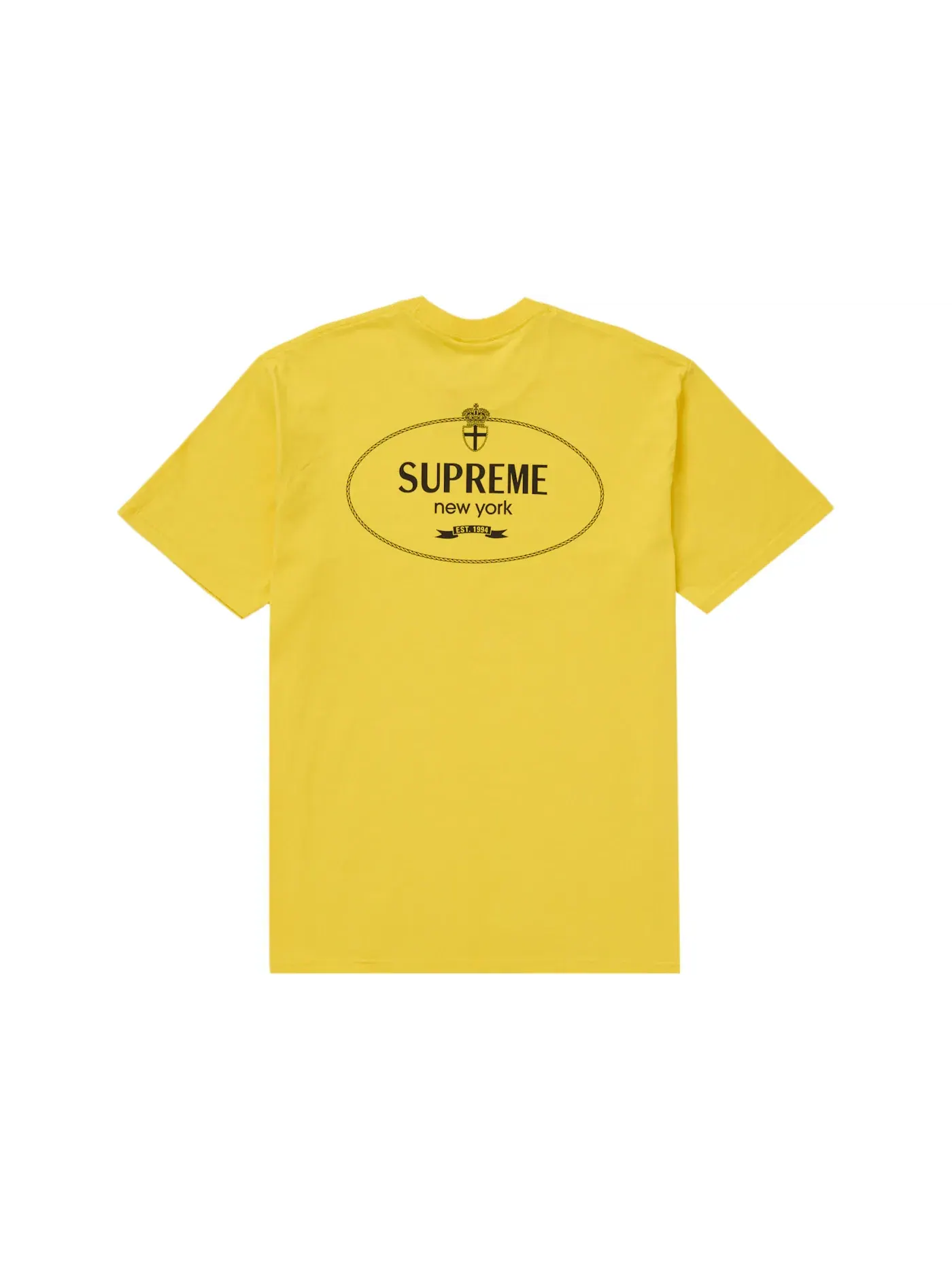 Мужская футболка с принтом Supreme Tee (FW24) — изображение 2 из 2, желтый