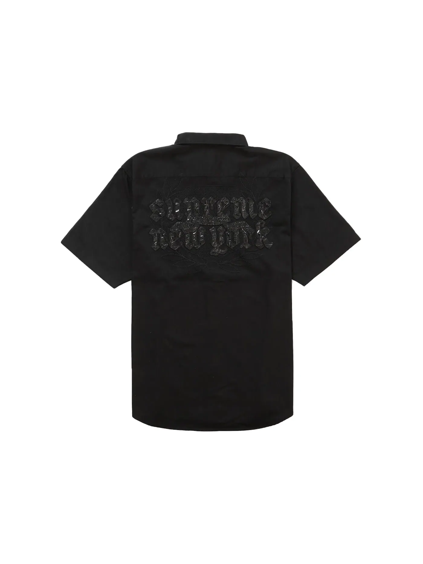 Мужская рубашка с коротким рукавом с патчем Supreme Croc Patch Supreme — изображение 1 из 2, черный