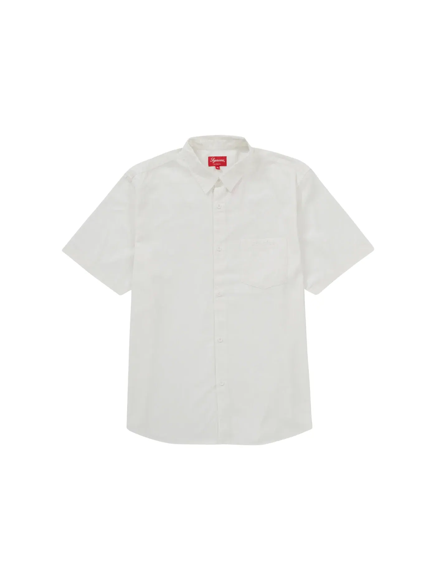 Мужская футболка с принтом Supreme Croc Patch Shirt — изображение 2 из 2, белый