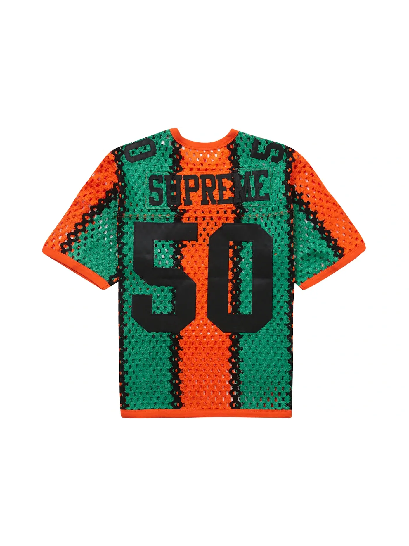 Мужская футбольная джерси с вязанием крючком Jersey Supreme — изображение 2 из 2, оранжевый