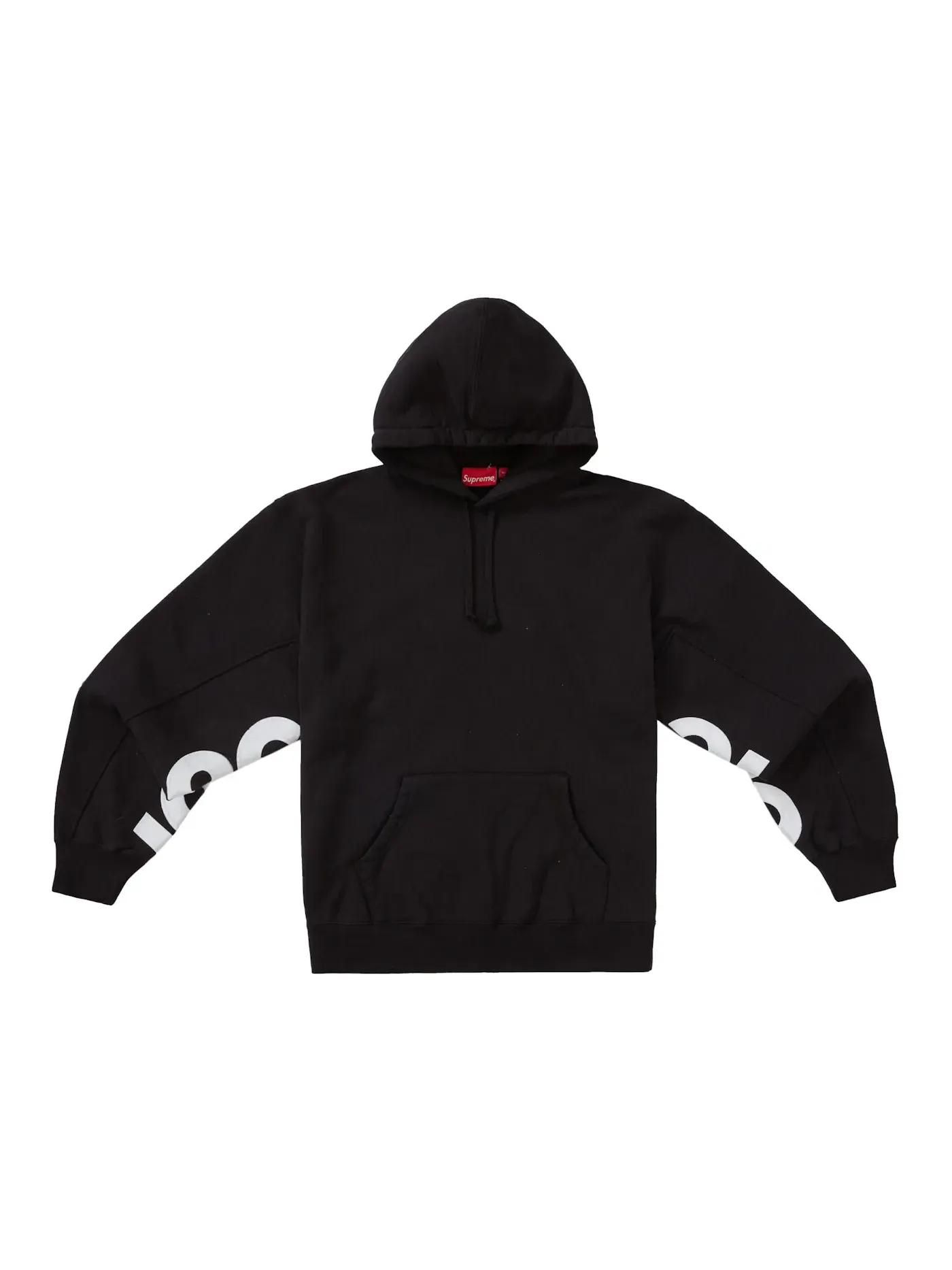 Мужская худи с капюшоном и панельным кроем Supreme — изображение 2 из 3, черный