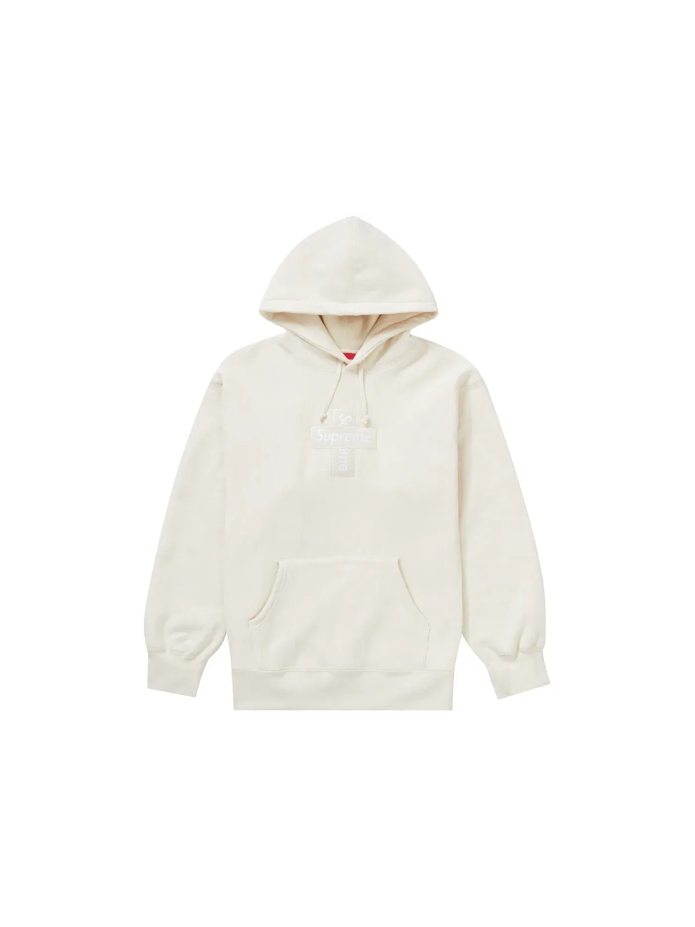 Мужская худи с принтом Cross Box Logo Supreme — изображение 1 из 1, прозрачный