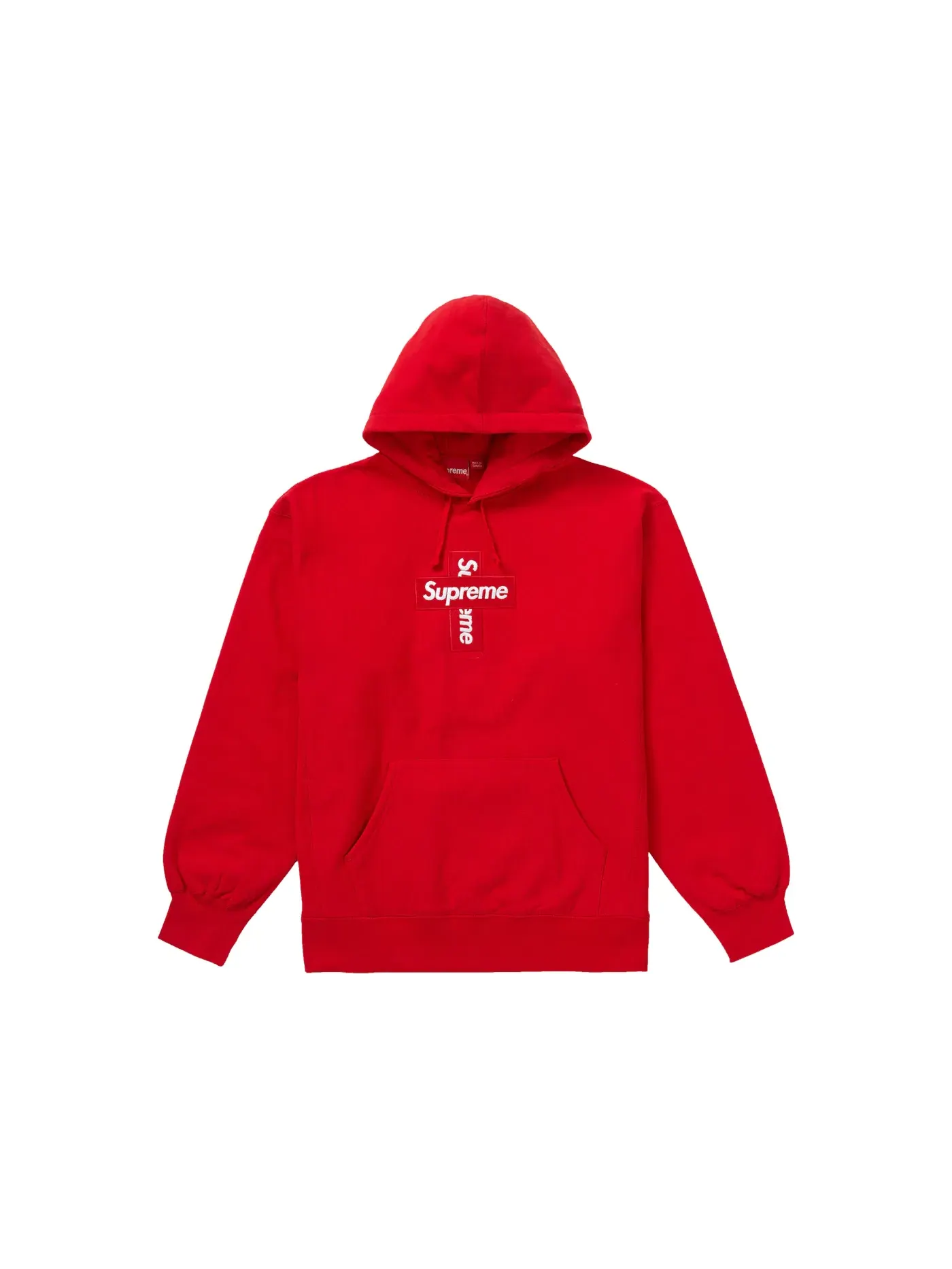 Мужской свитшот с принтом Cross Box Logo Supreme — изображение 1 из 1, красный