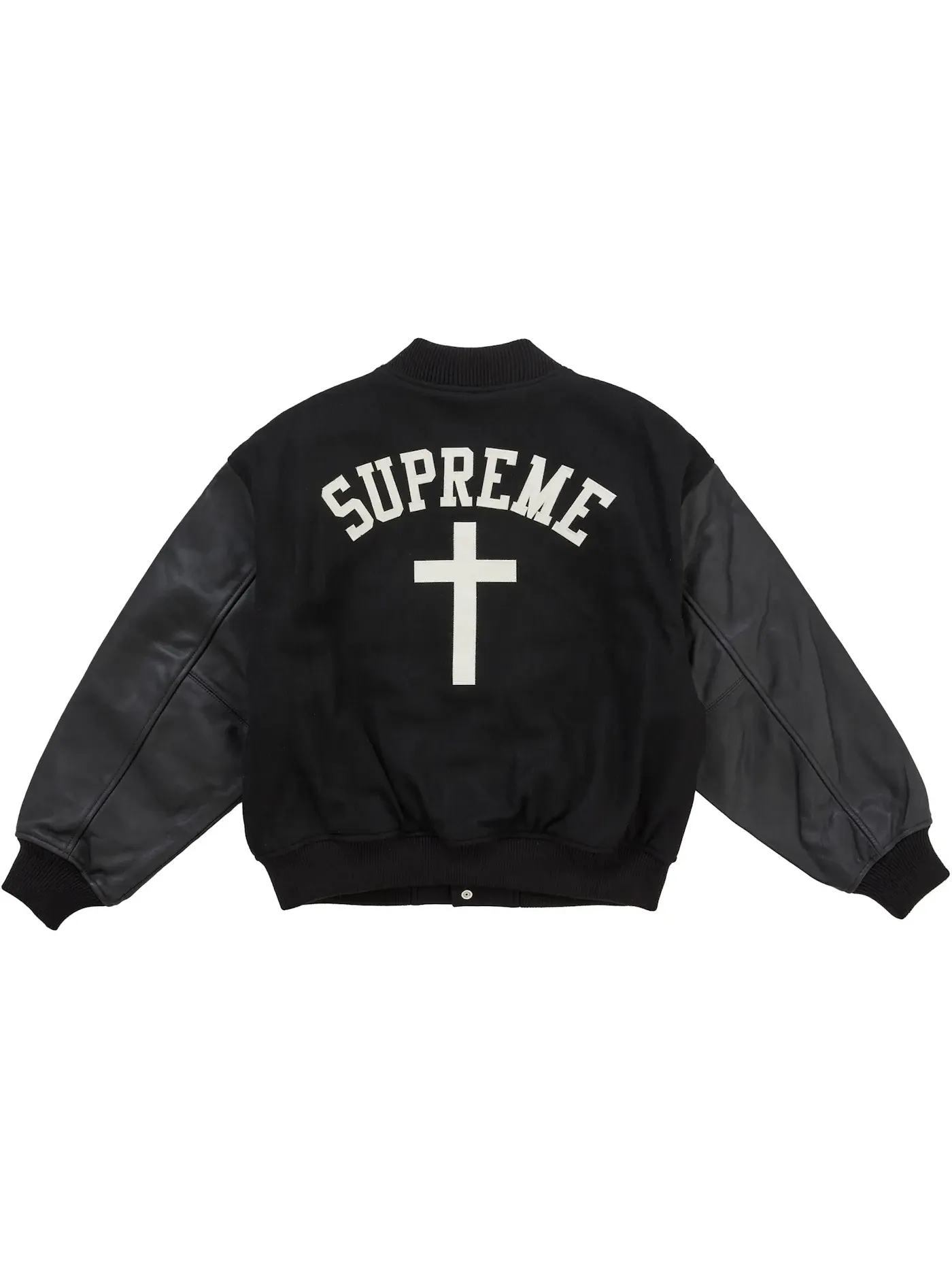 Мужская куртка-бомбер с принтом Cross Varsity Supreme — изображение 3 из 3, черный