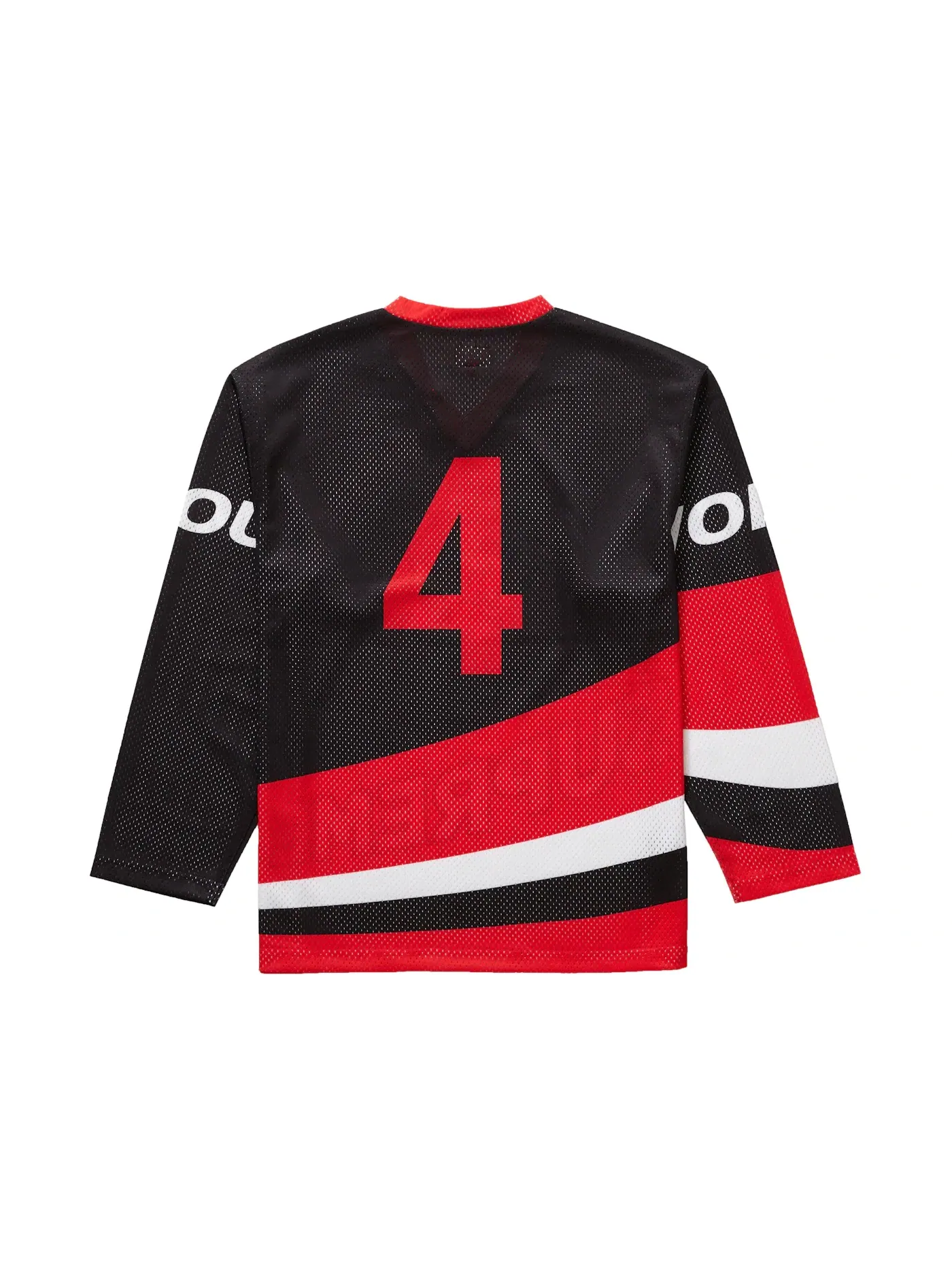 Мужская джерси с принтом Supreme Hockey Jersey — изображение 2 из 2, черный