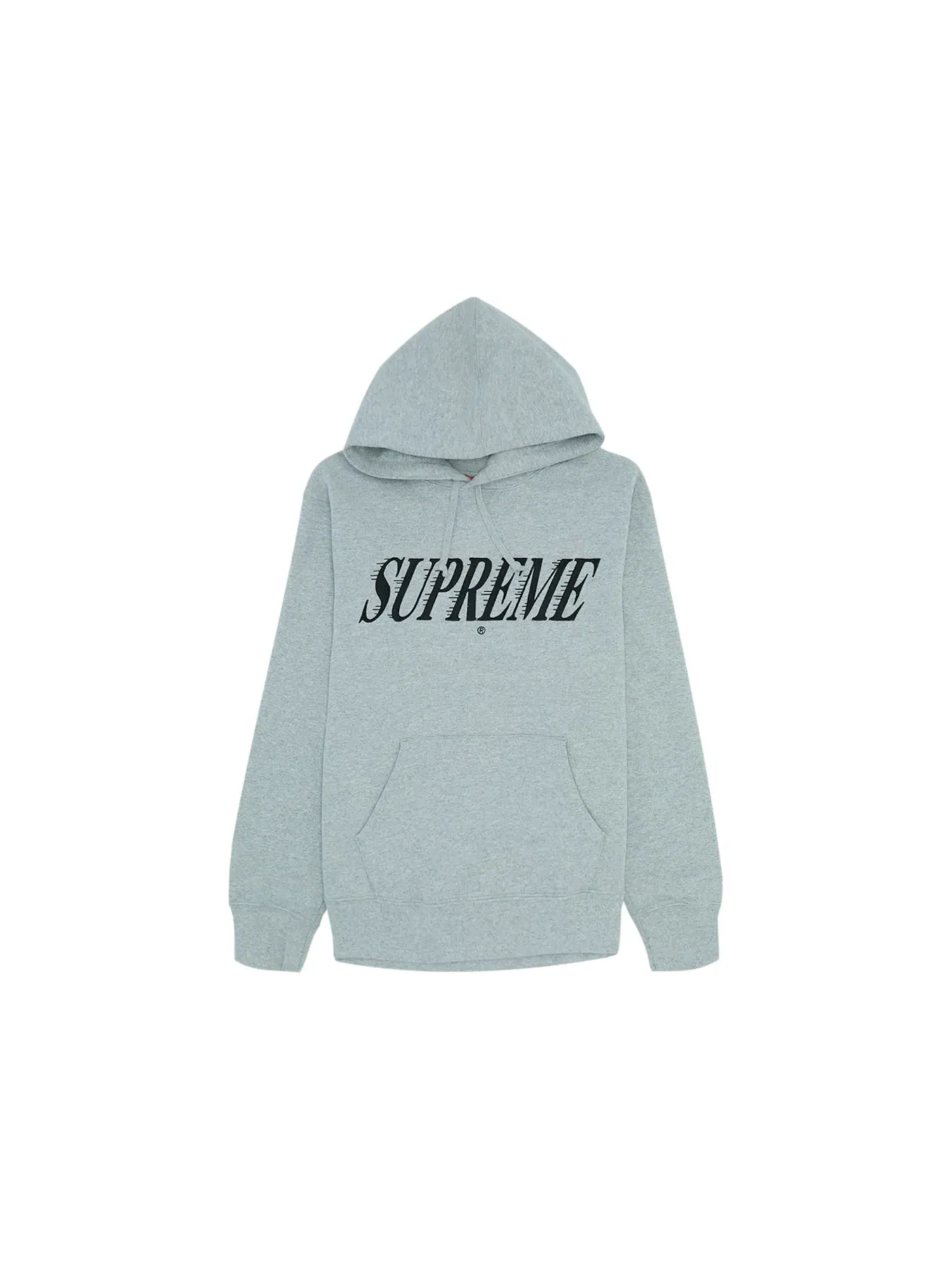 Мужской худи с принтом Crossover Hooded Sweatshirt Supreme — изображение 1 из 1, серый