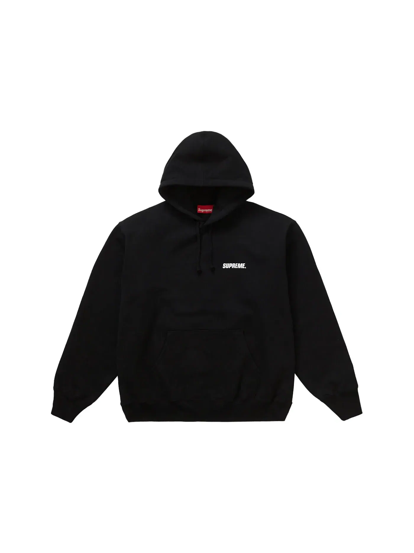Мужская худи с капюшоном Supreme Sweatshirt — изображение 2 из 2, черный