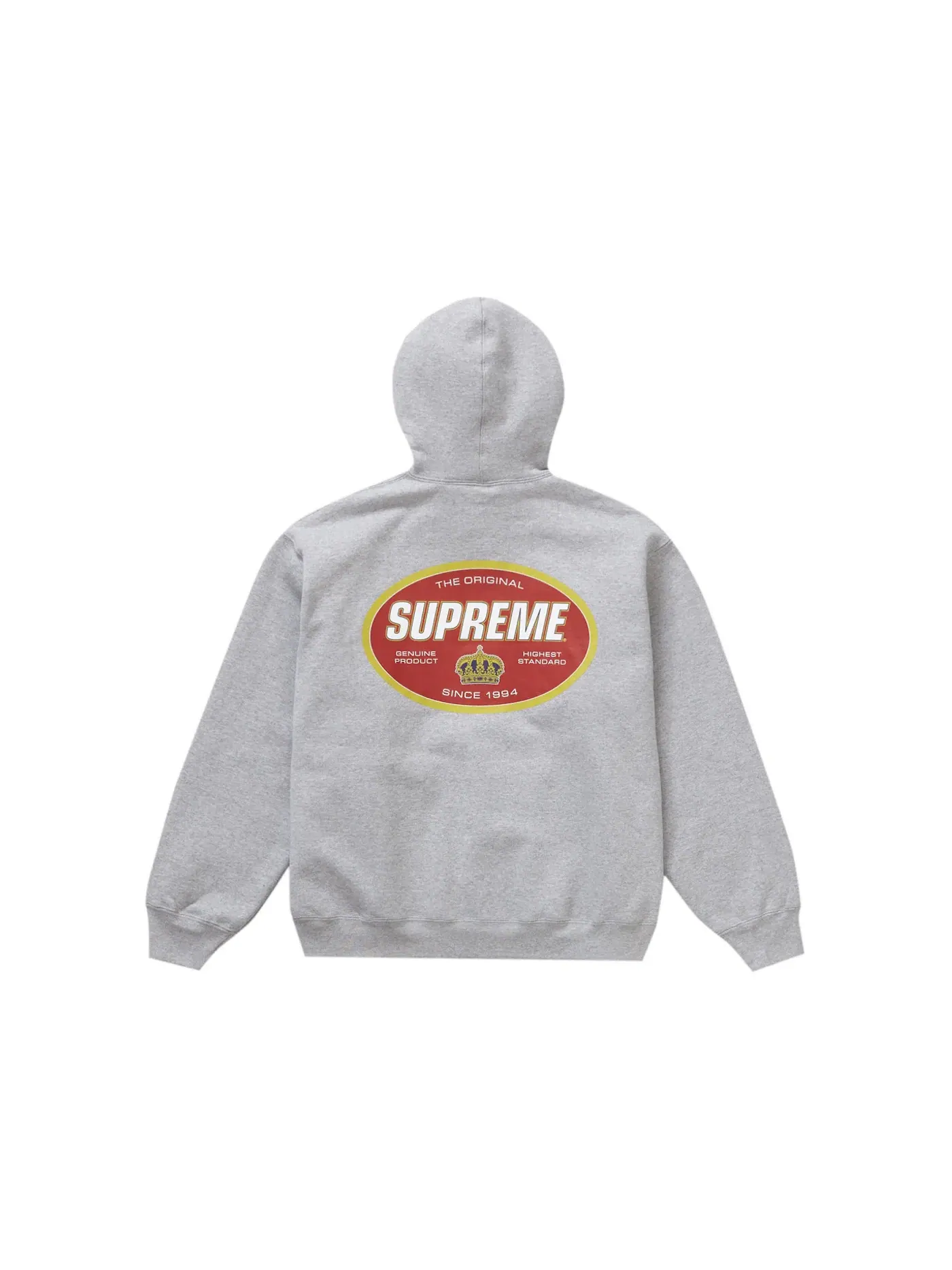 Мужская худи с капюшоном Supreme — изображение 1 из 2, серый