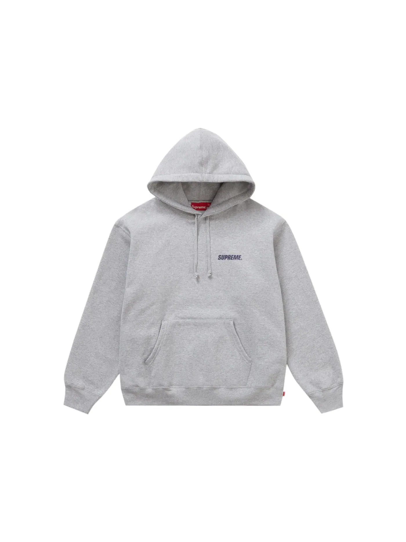 Мужская худи с капюшоном Supreme — изображение 2 из 2, серый