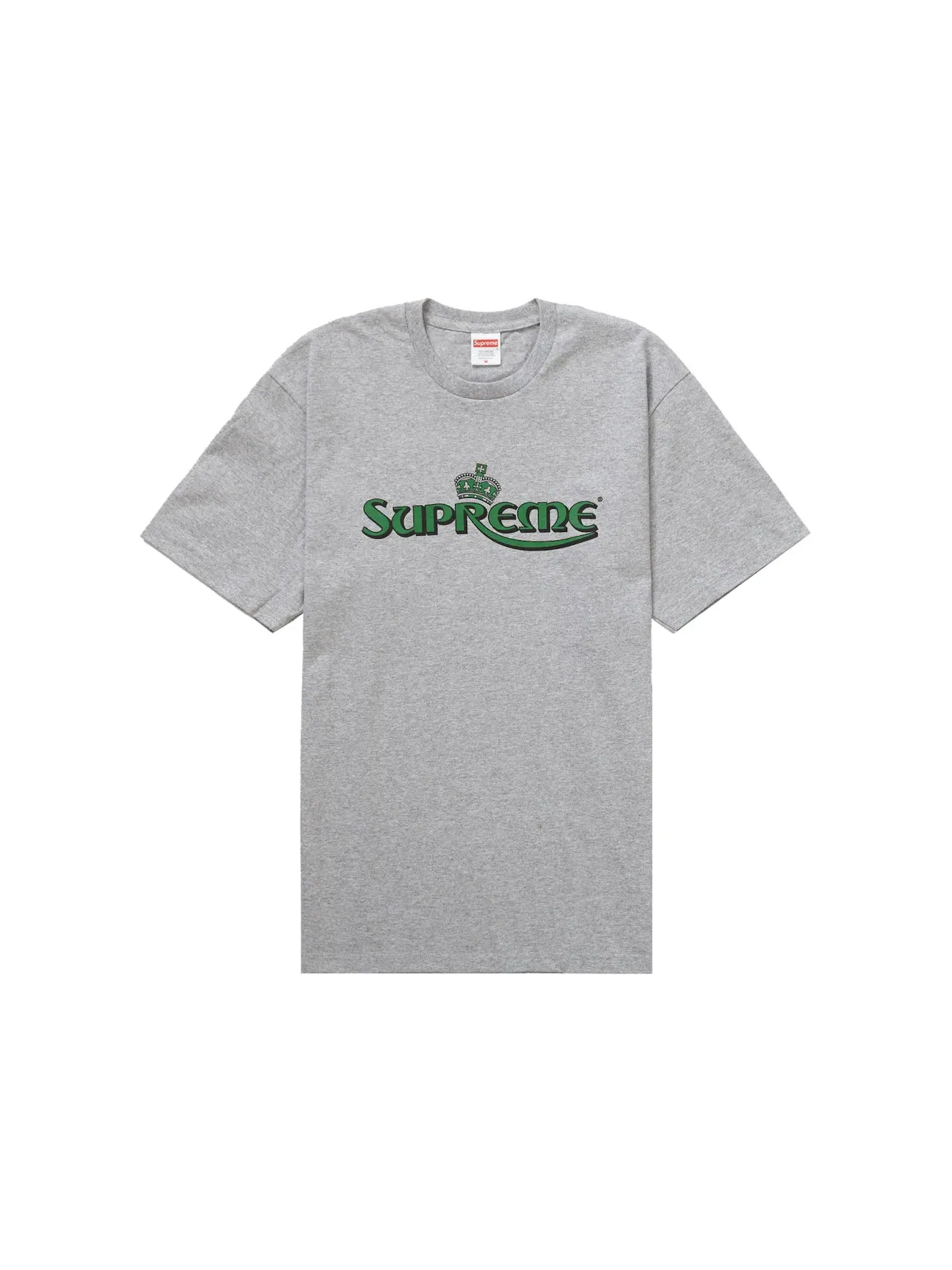 Мужская футболка с принтом Supreme Tee — изображение 1 из 1, серый