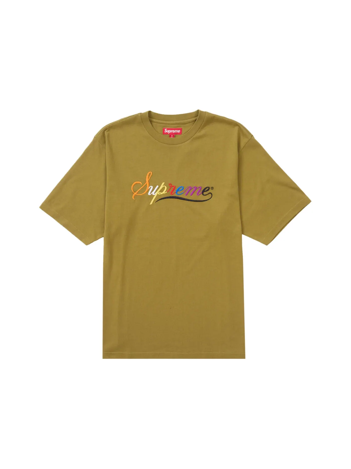 Мужская футболка с принтом Supreme Top — изображение 1 из 1, оливковый