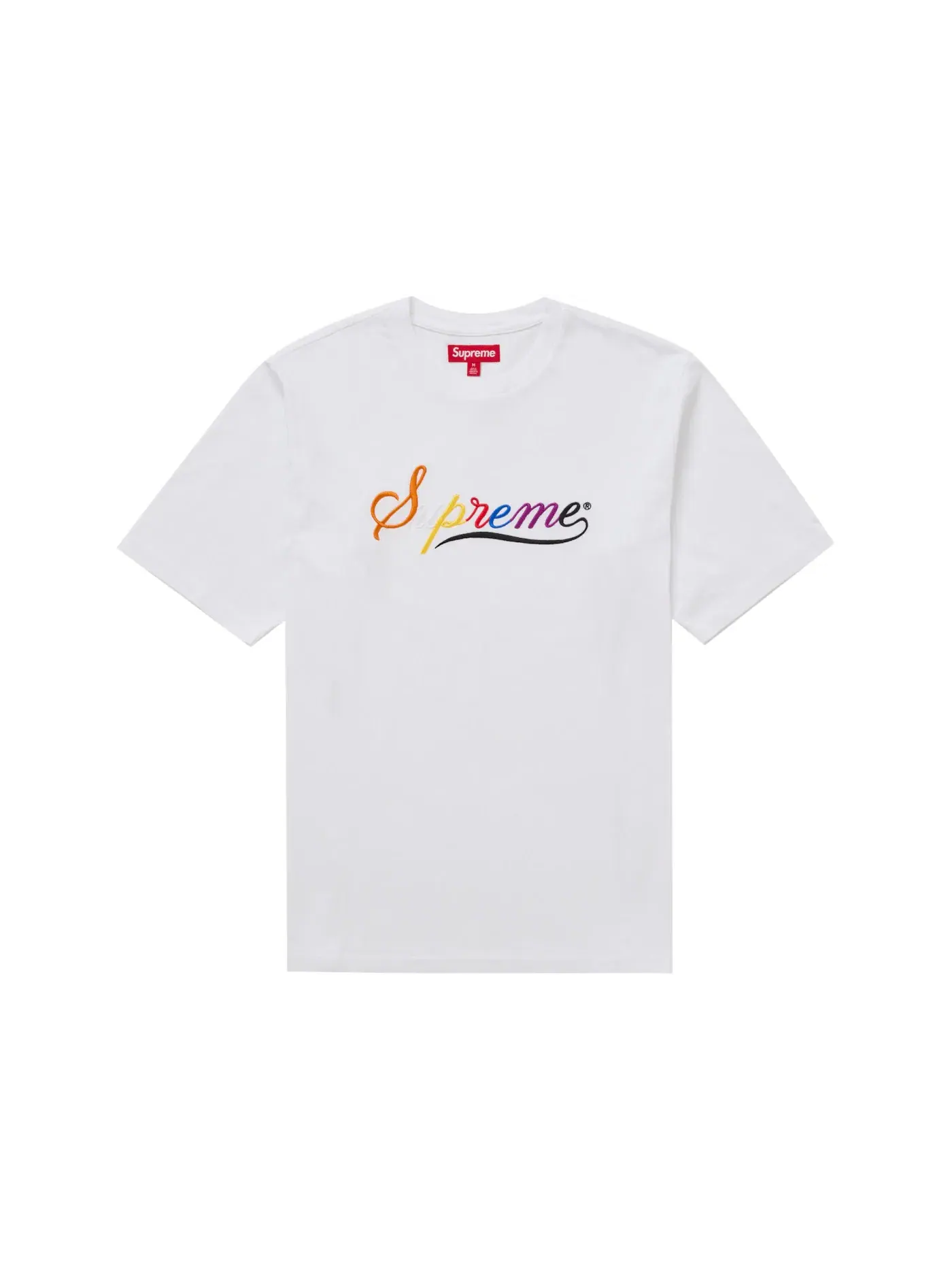 Мужская футболка Supreme Cursive S/S Top Supreme — изображение 1 из 1, белый