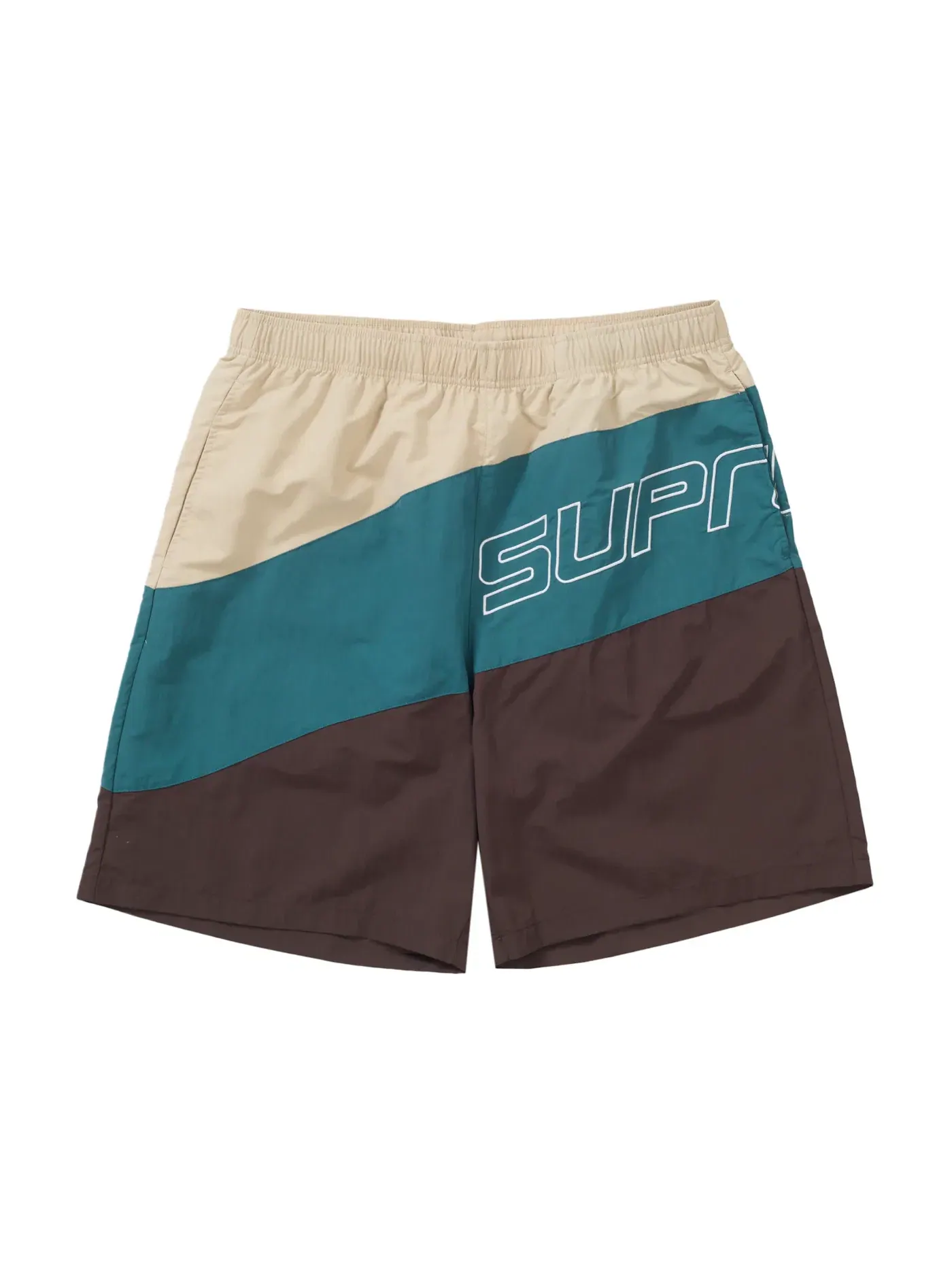 Мужские шорты с принтом Supreme Short — изображение 1 из 2, коричневый