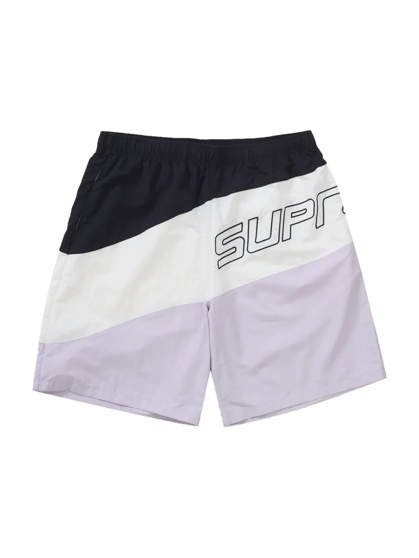 Мужские шорты с эластичным поясом Supreme Curve Nylon Short Light Purple — изображение 1 из 2