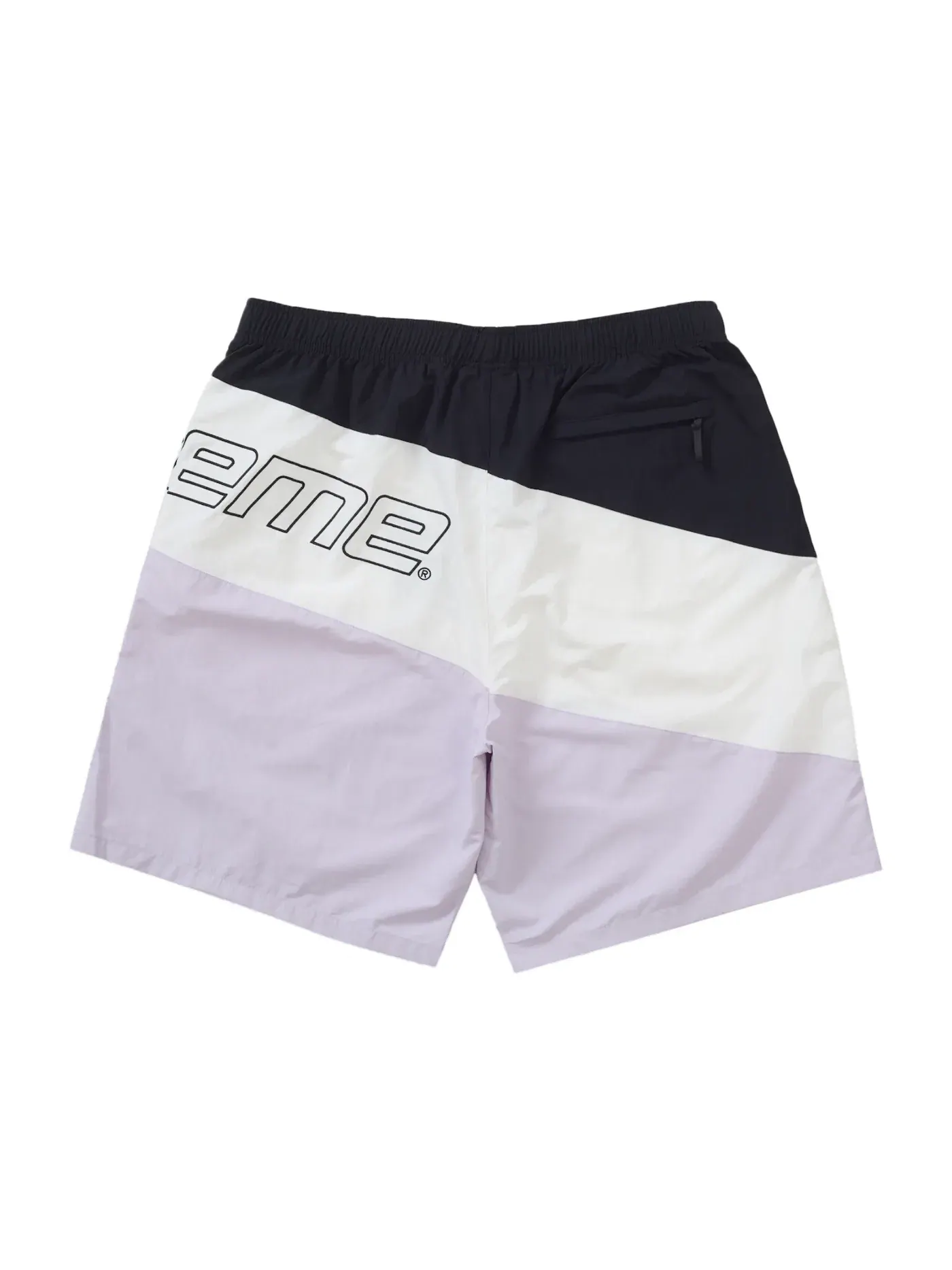 Мужские шорты с эластичным поясом Supreme Curve Nylon Short Light Purple — изображение 2 из 2