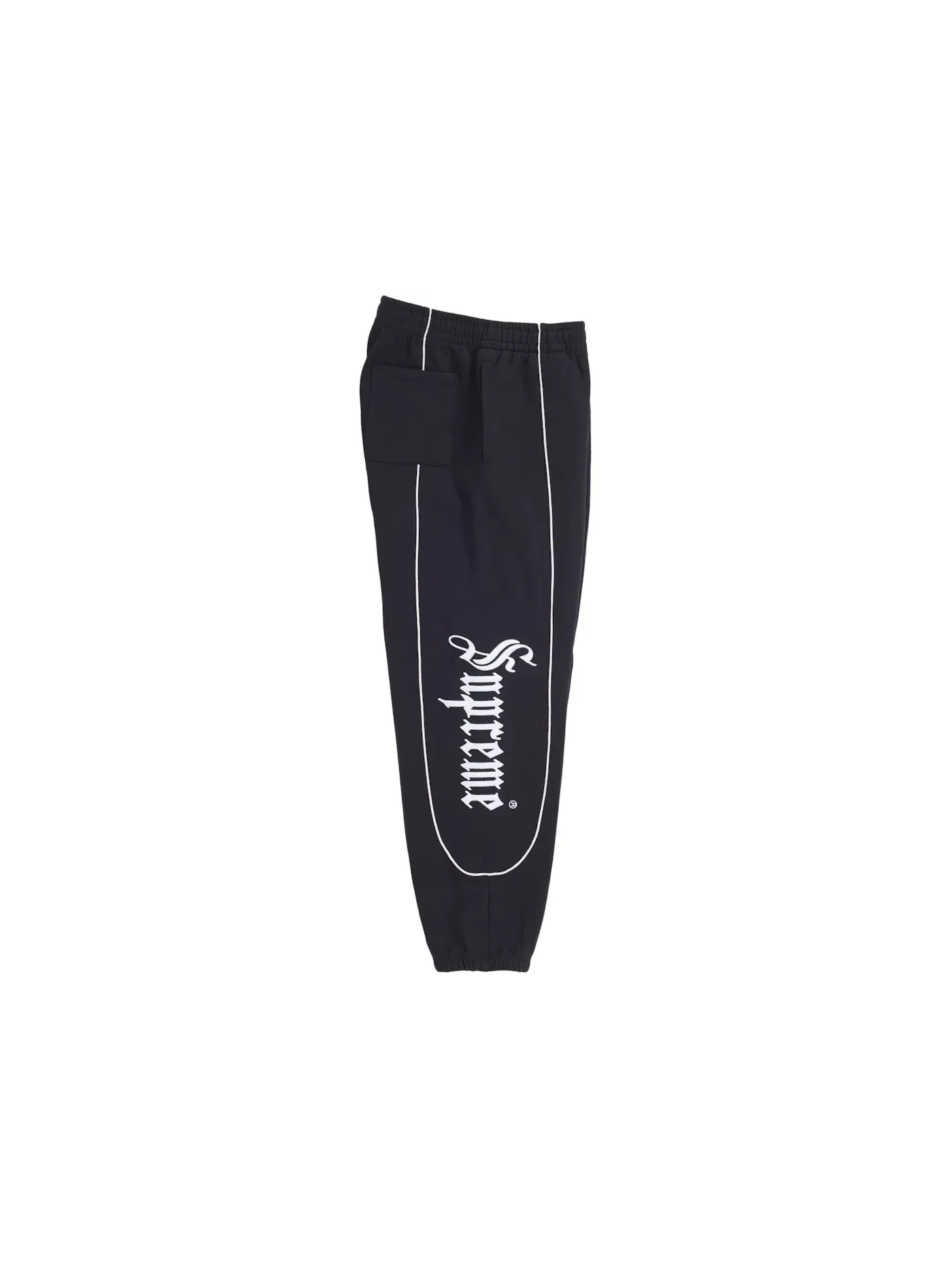 Мужские спортивные штаны Supreme Curve Piping Sweatpant — изображение 2 из 3, черный