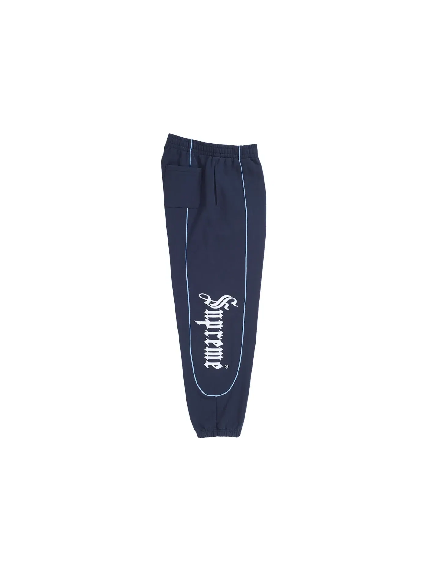 Мужские спортивные штаны с лампасами Supreme Sweatpant — изображение 2 из 3, темно-синий