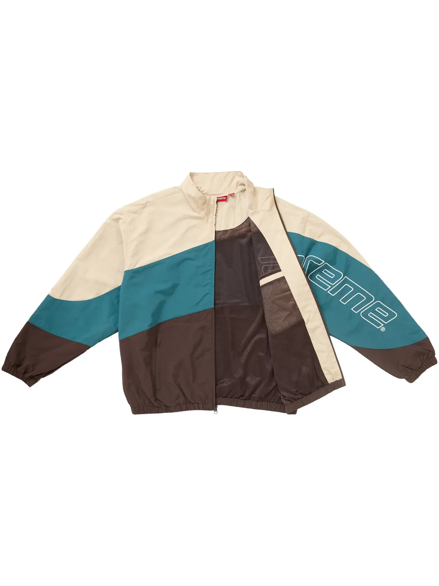 Мужская куртка водонепроницаемая Curve Track Jacket Supreme — изображение 2 из 3, коричневый