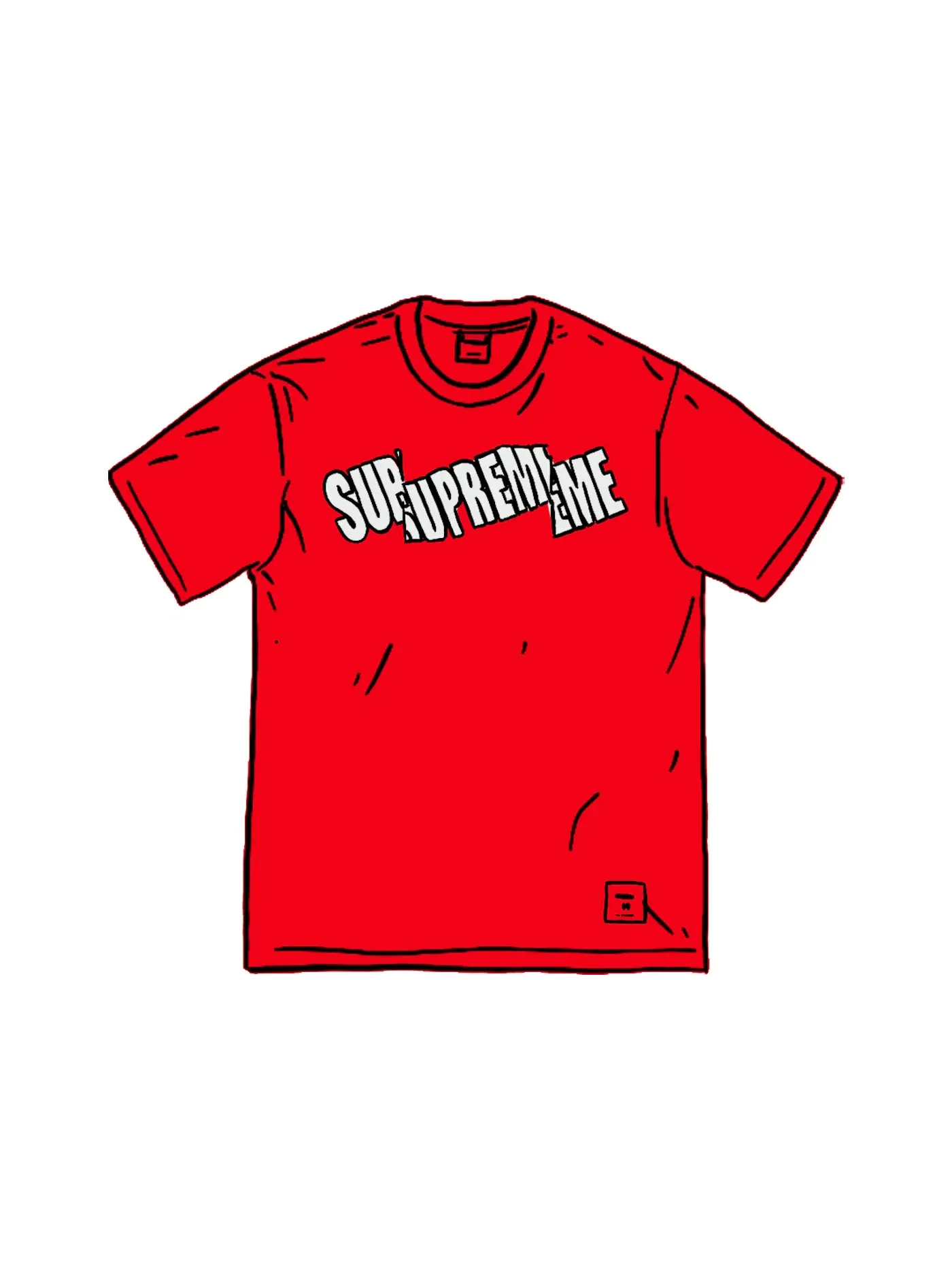 Мужская футболка Supreme Red — изображение 1 из 1