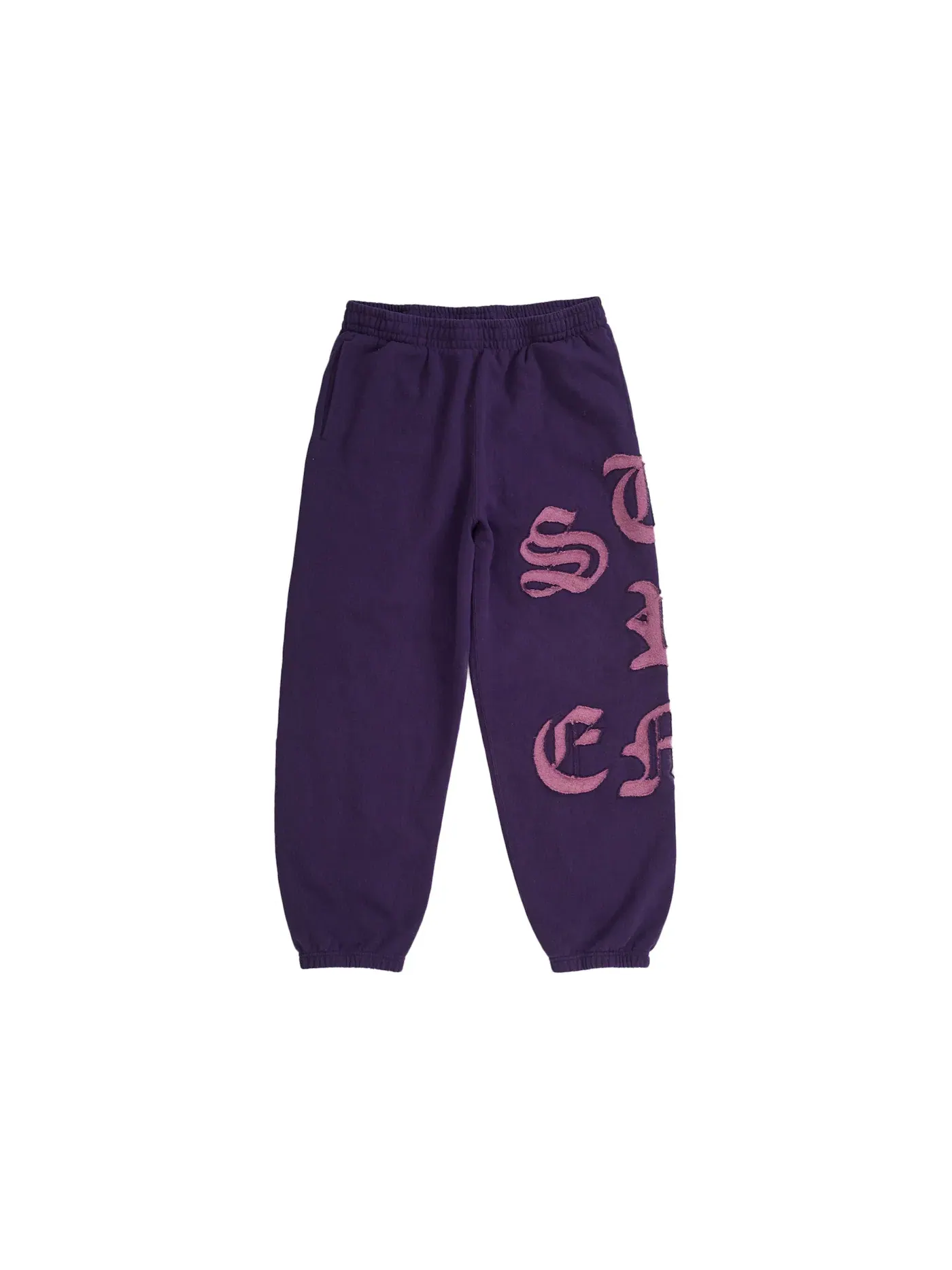 Мужские спортивные штаны с вырезами Supreme Sweatpant Purple — изображение 1 из 3