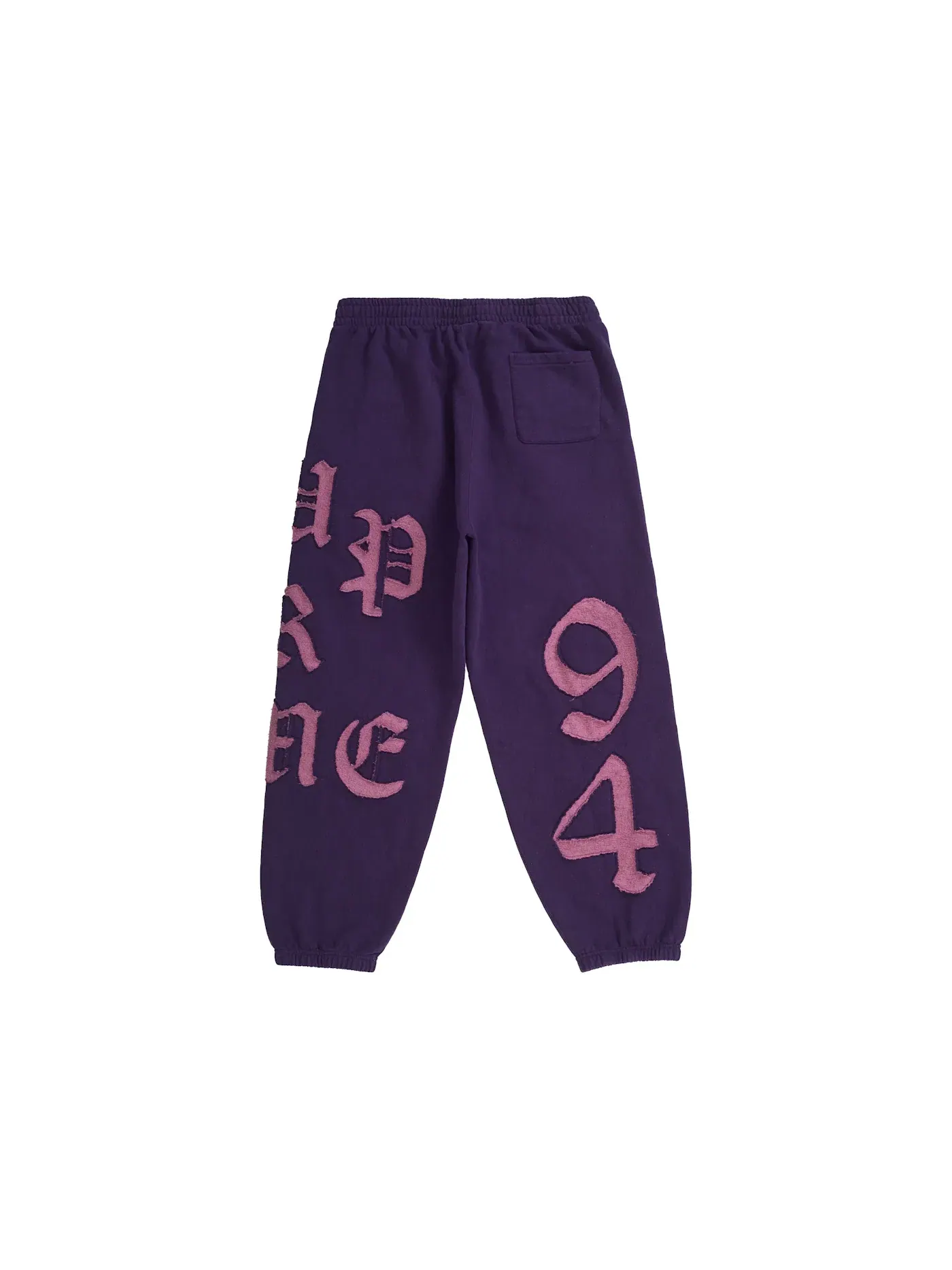 Мужские спортивные штаны с вырезами Supreme Sweatpant Purple — изображение 3 из 3
