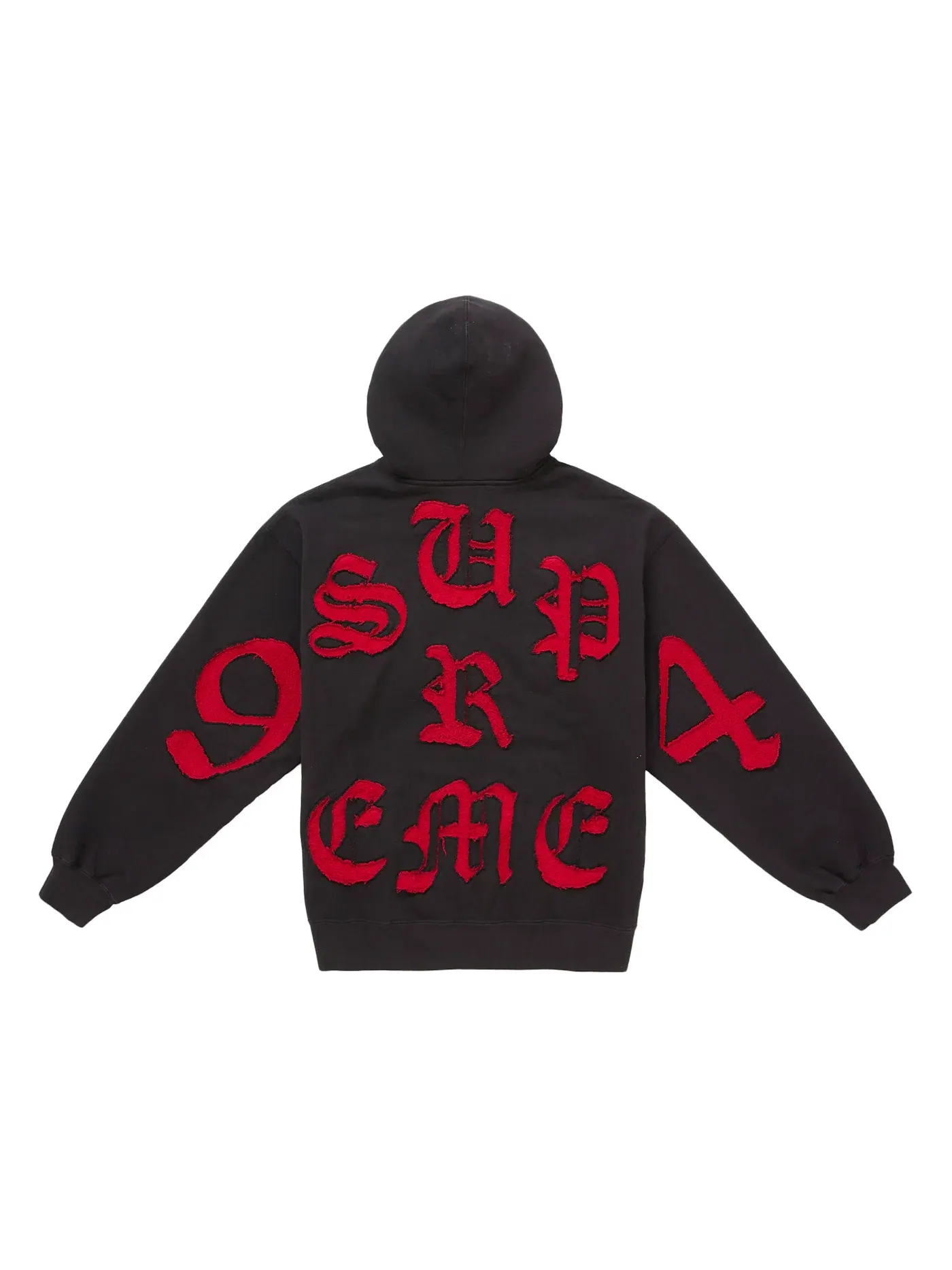 Мужская худи с вырезами Supreme Sweatshirt — изображение 1 из 1, черный