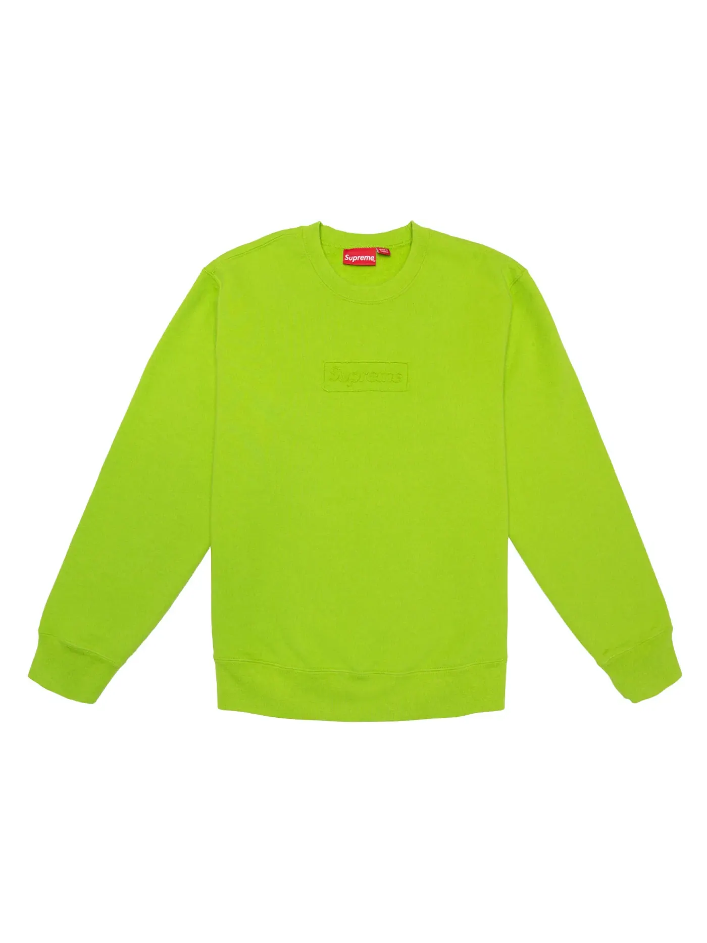 Мужской свитшот с вырезом Supreme Crewneck Lime — изображение 1 из 1