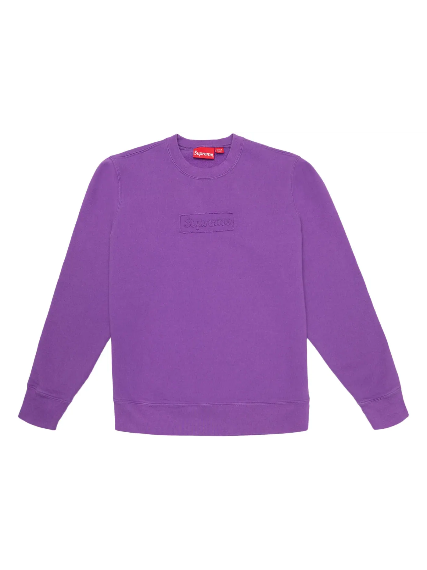 Мужской свитшот с вырезом Supreme Crewneck — изображение 1 из 1, фиолетовый
