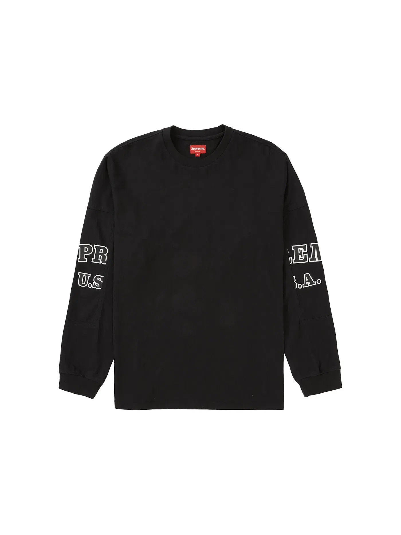 Мужская футболка Supreme L/S Top — изображение 1 из 2, черный
