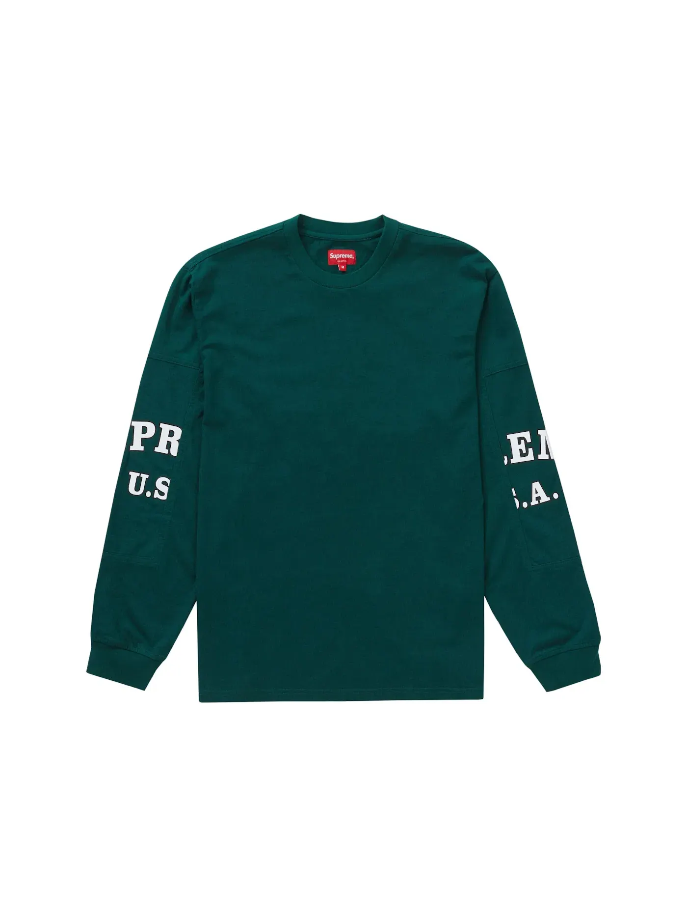Мужская футболка Supreme Cutout Sleeves L/S Top — изображение 1 из 2, темно-бирюзовый