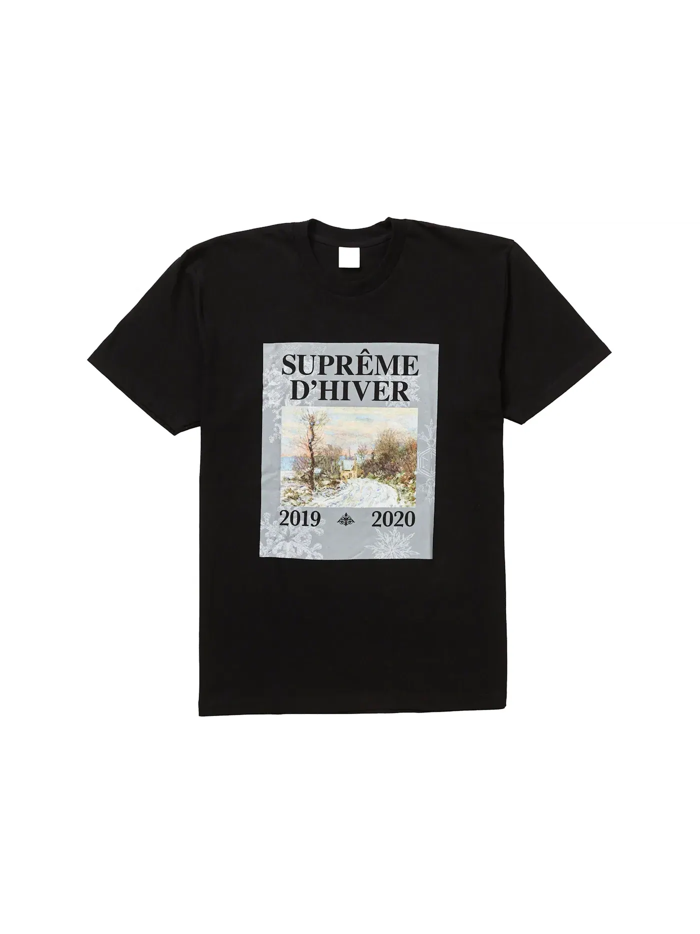 Мужская футболка с принтом Supreme D'Hiver Tee — изображение 1 из 1, черный