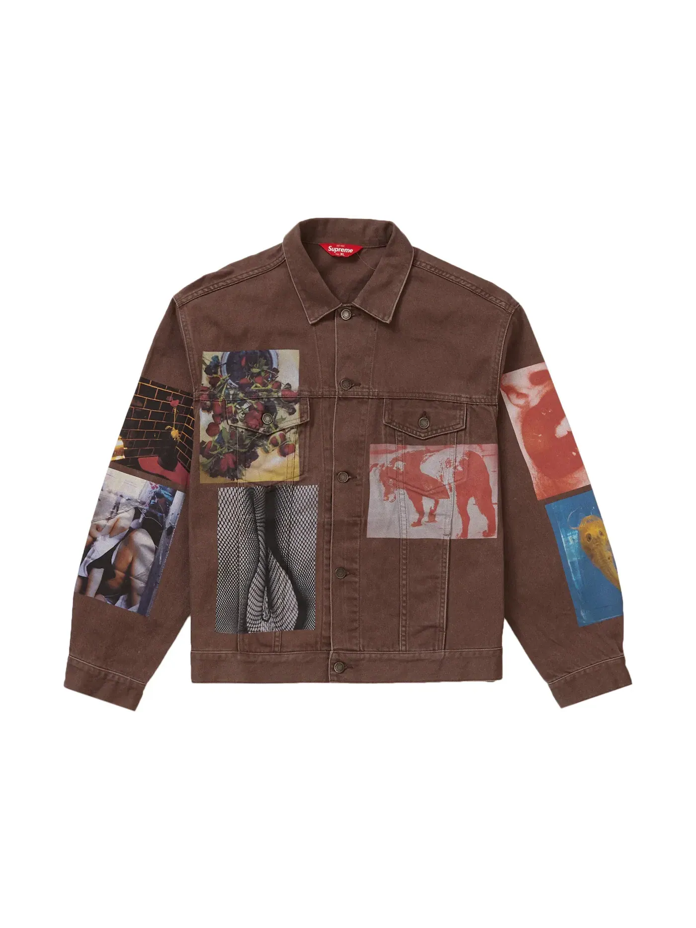 Мужская джинсовая куртка Daido Moriyama Supreme — изображение 1 из 2, коричневый