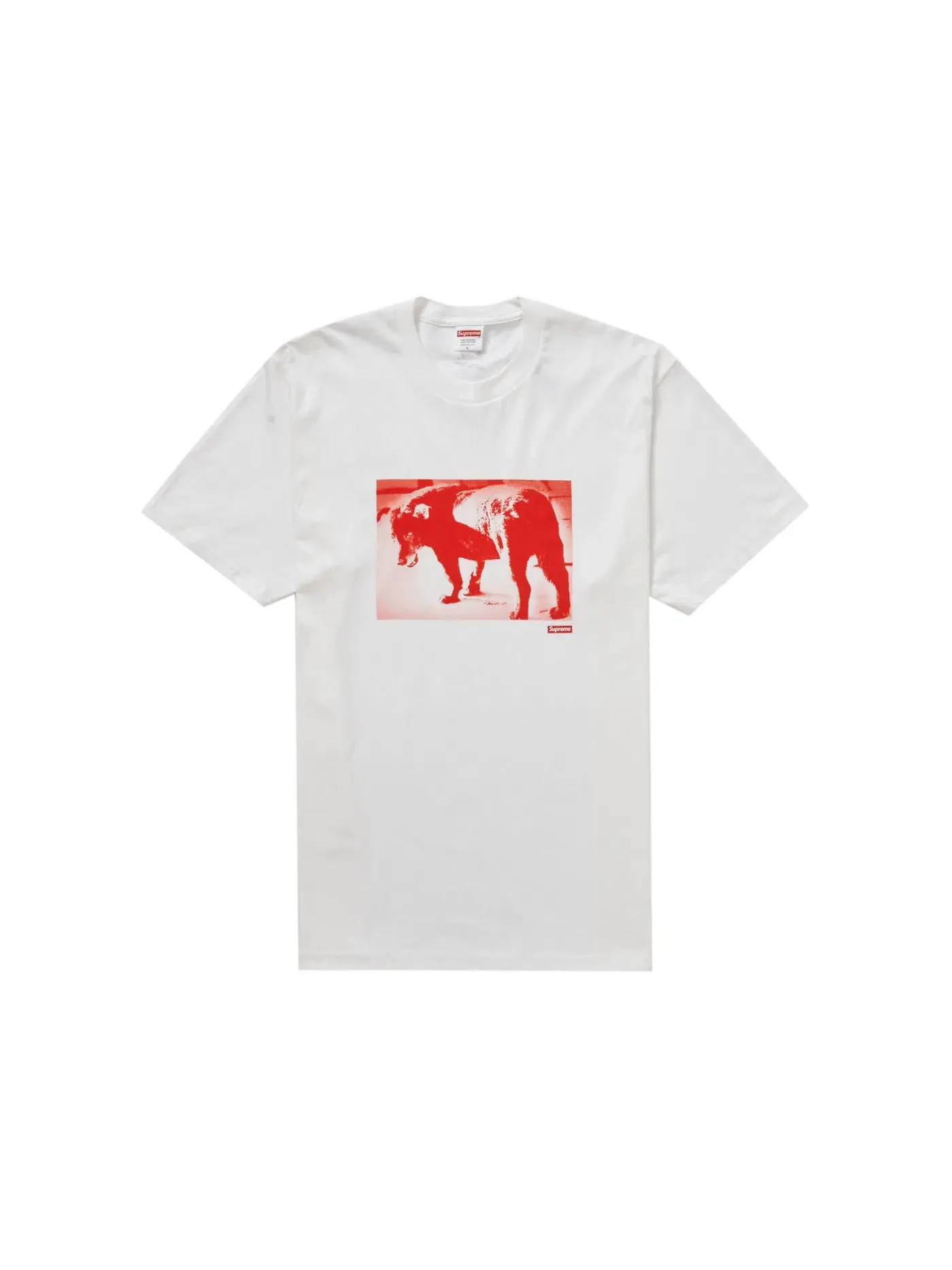Мужская футболка с принтом Supreme Daidō Moriyama Dog Tee — изображение 1 из 2, белый