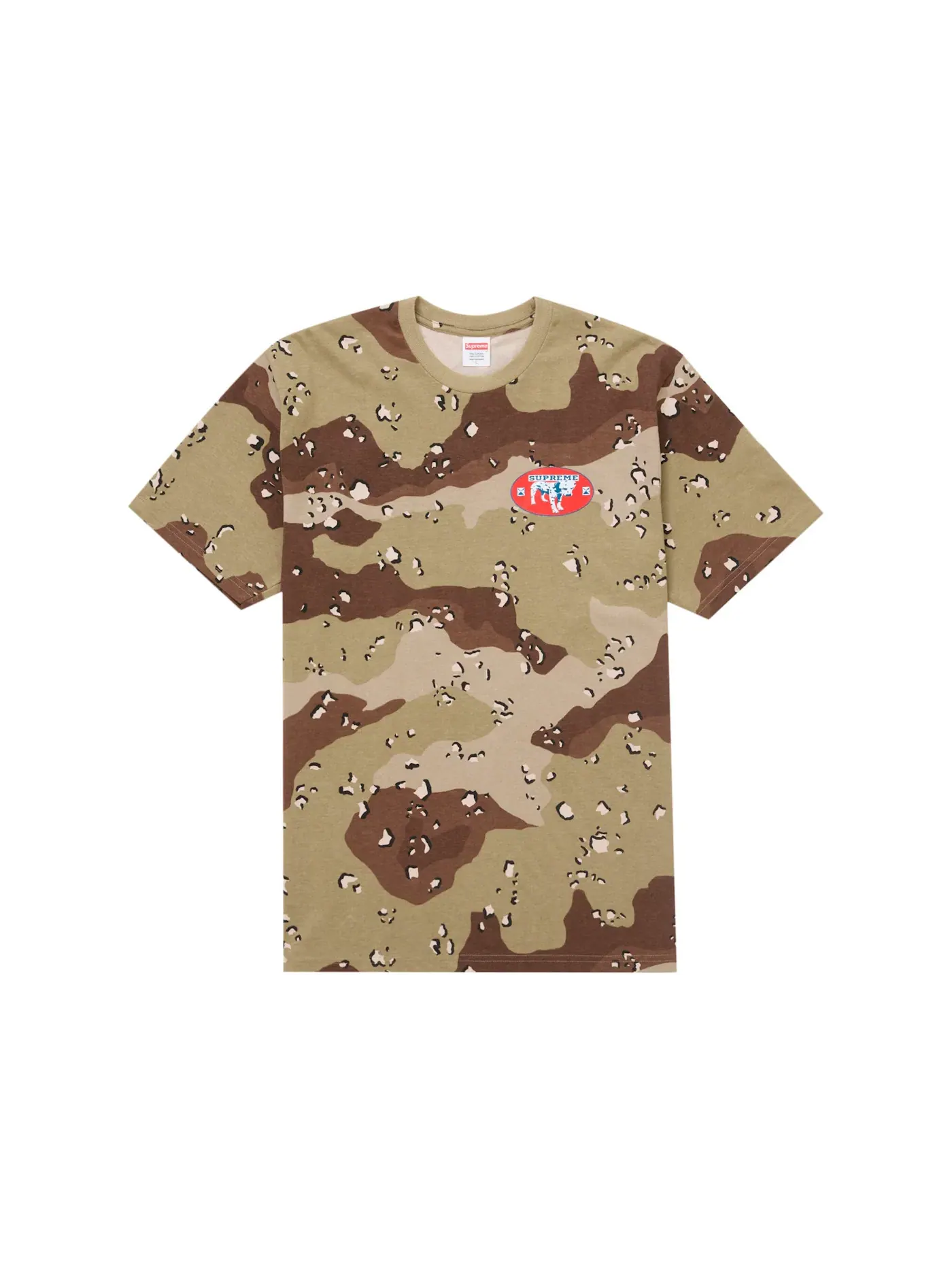 Мужская футболка с принтом Supreme Tee, Choco Camo — изображение 2 из 2